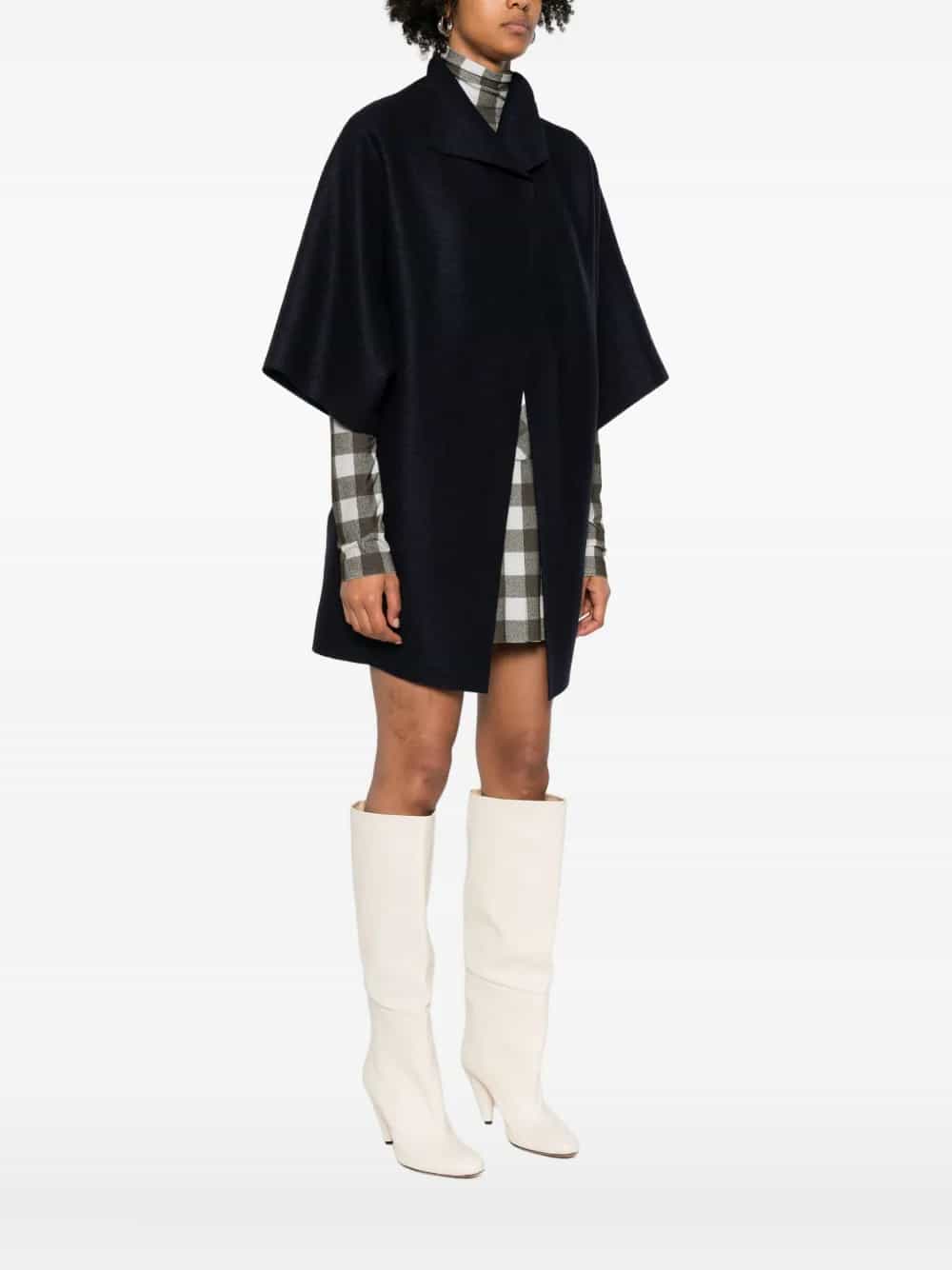 Cappotto in lana  a maniche corte