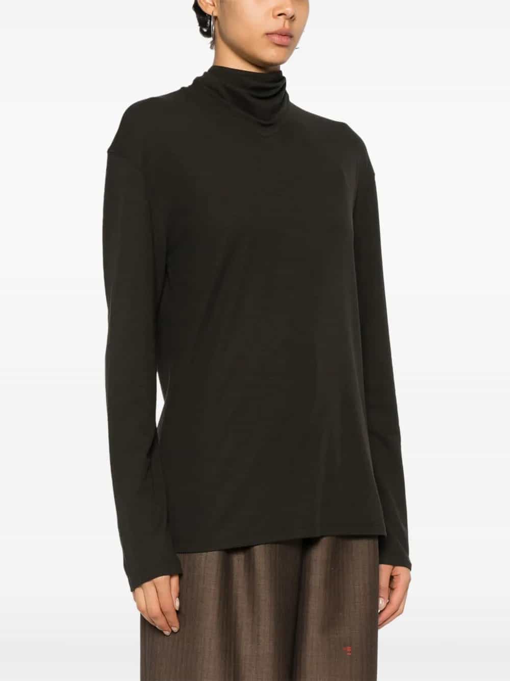 LONG SLEEVE FOULARD TOP
