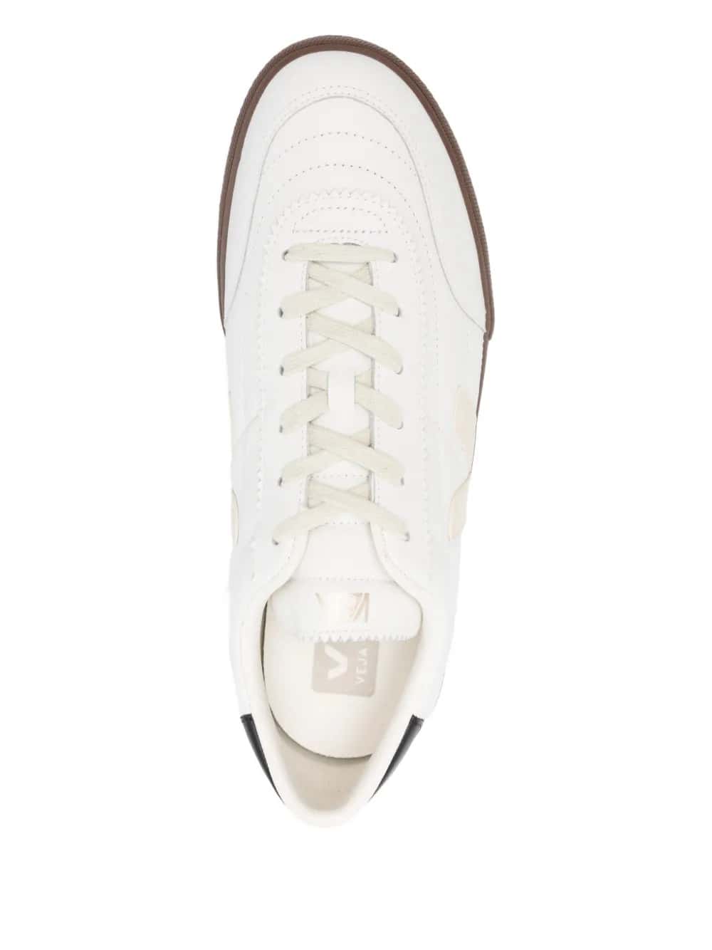 SNEAKERS PANENKA LEATHER WHITE BLACK BARK