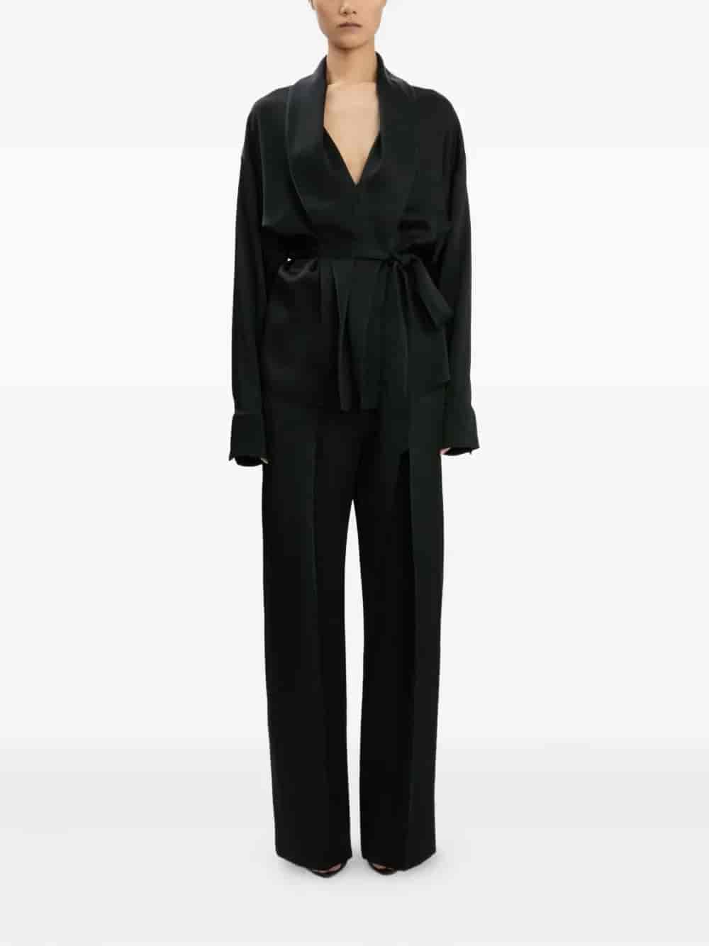 PIJAMA WRAP BLOUSE