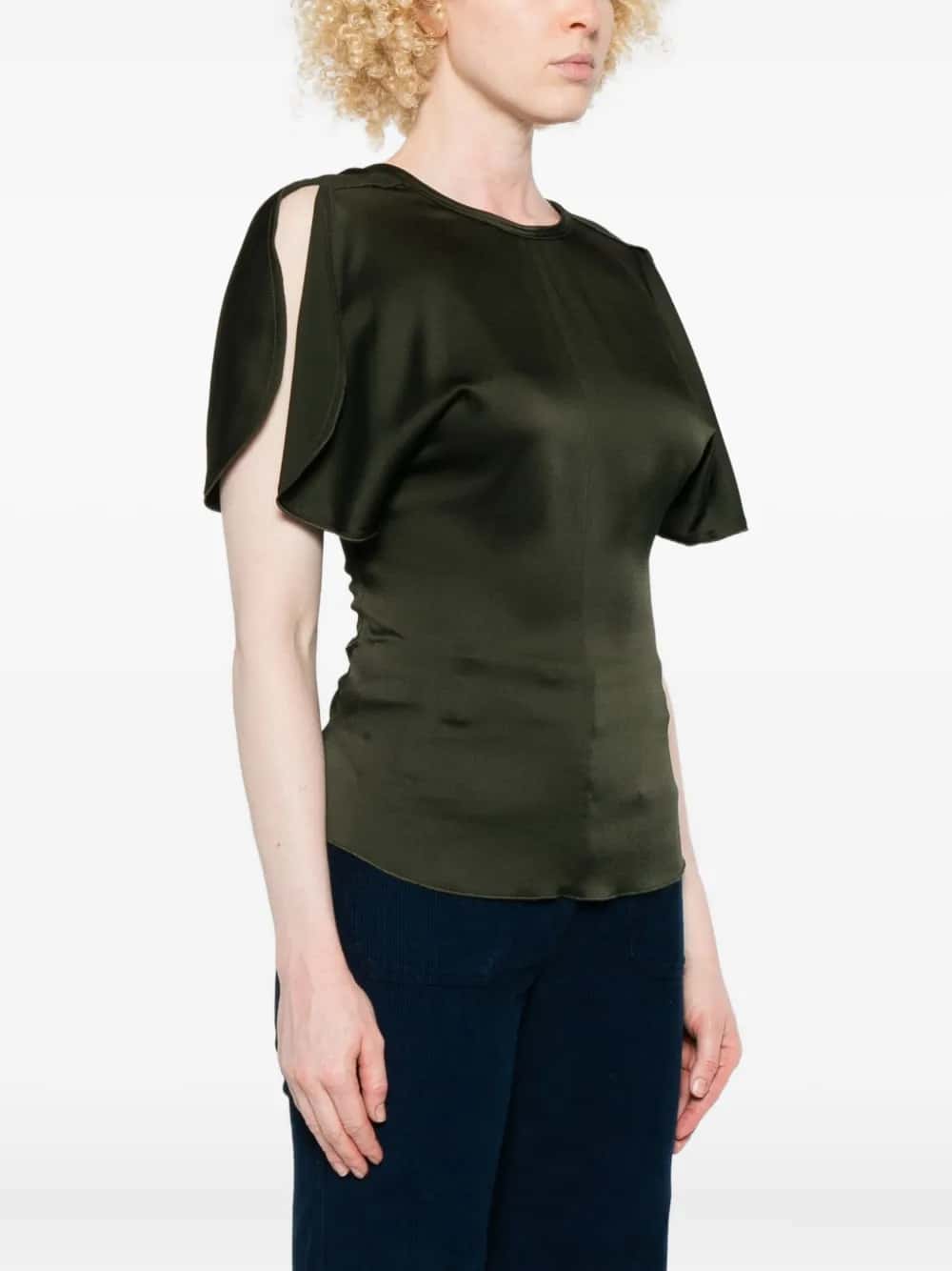 DRAPPED SLEEVE TOP
