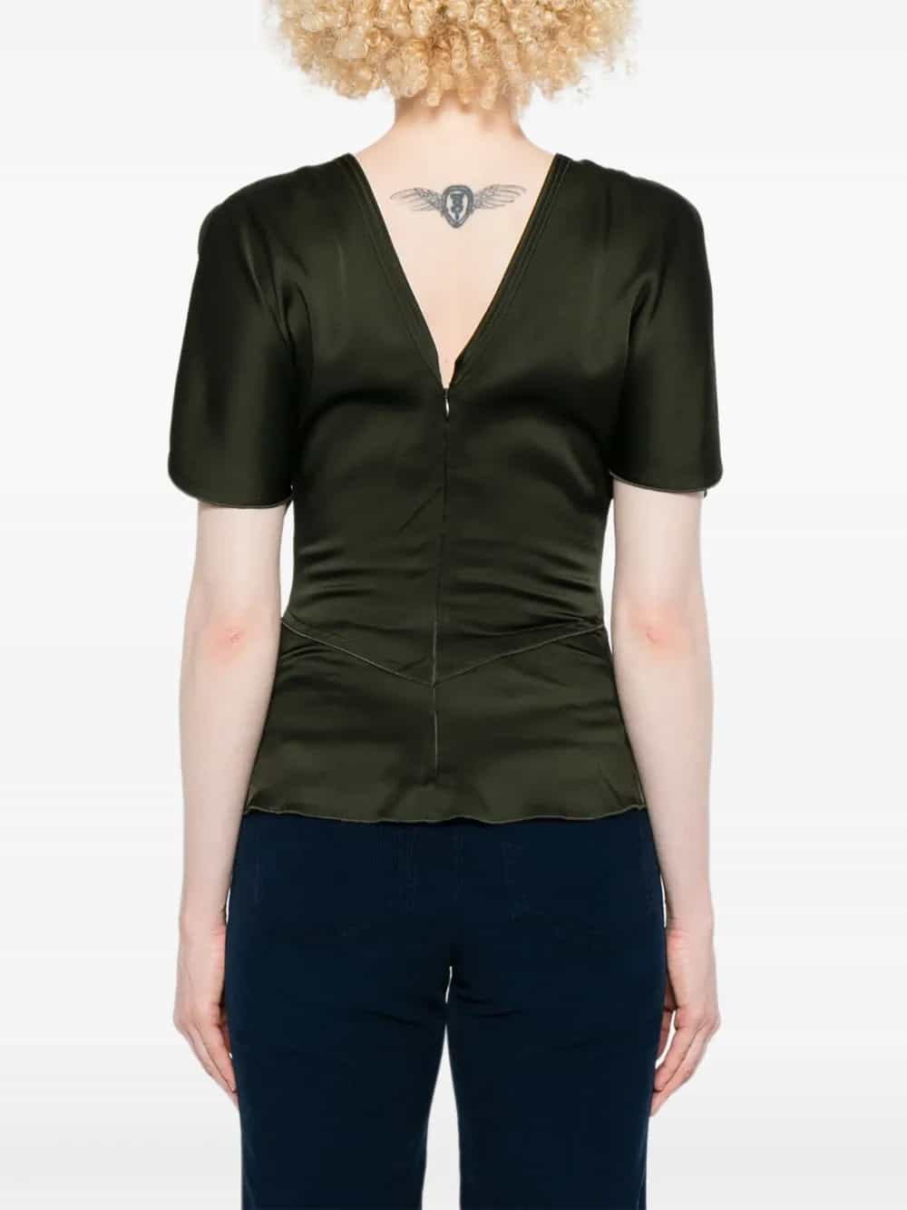 DRAPPED SLEEVE TOP