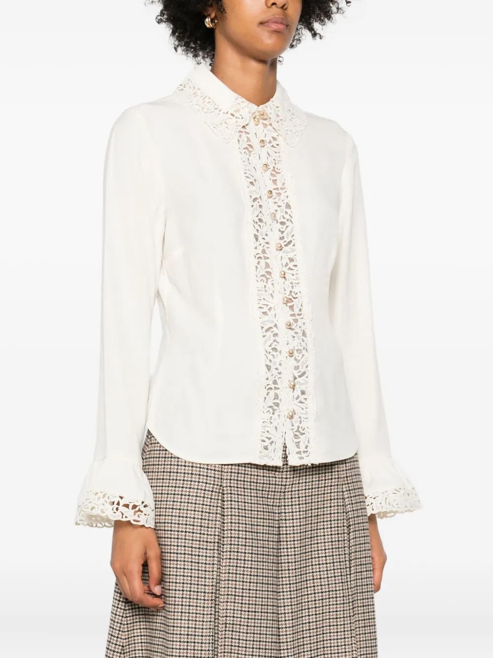 LACE TRIM SHIRT