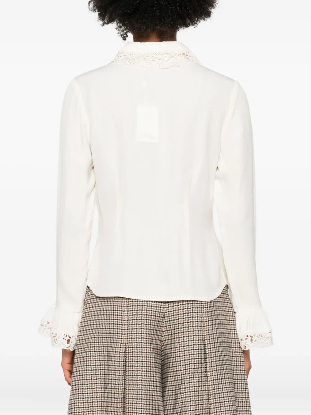 LACE TRIM SHIRT