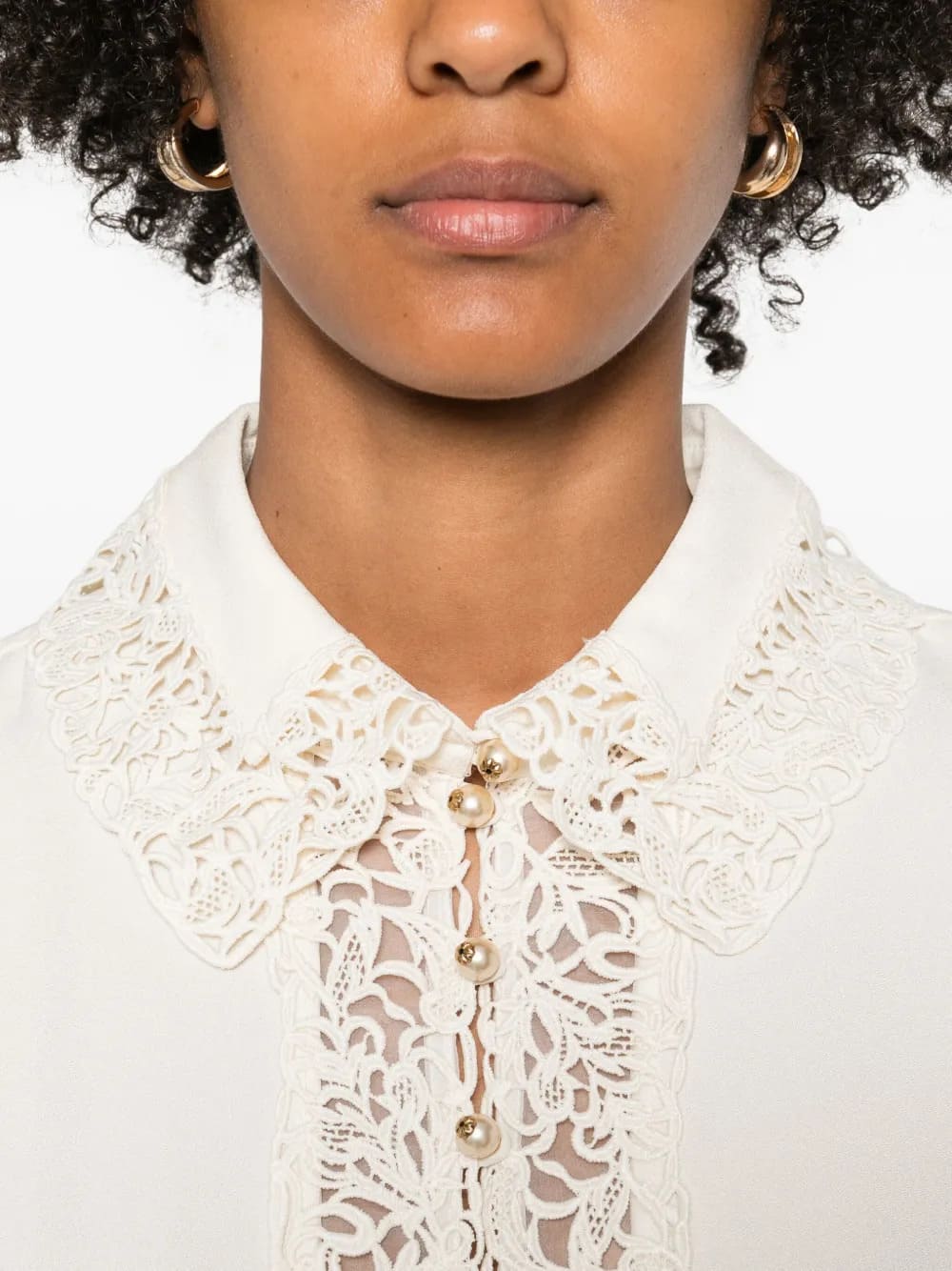 LACE TRIM SHIRT
