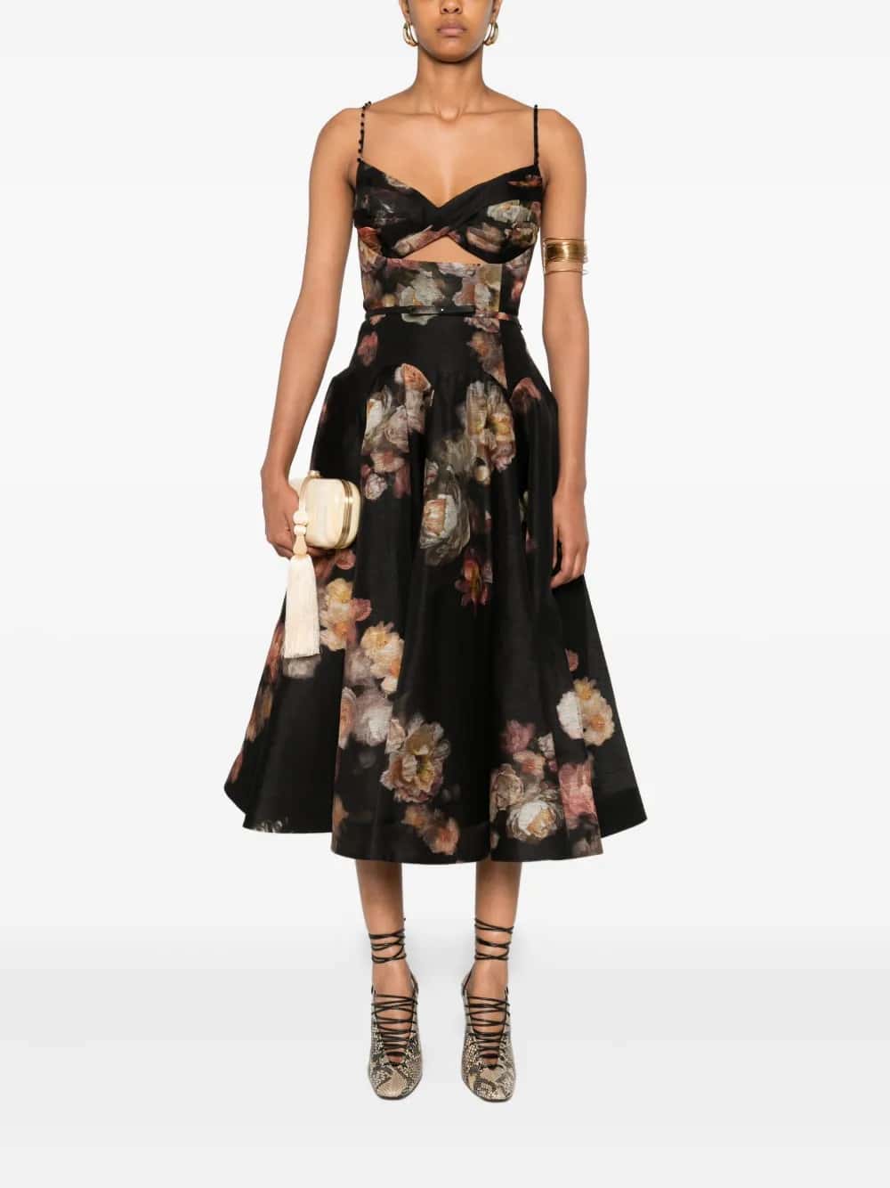 HYPNOTIC MIDI DRESS