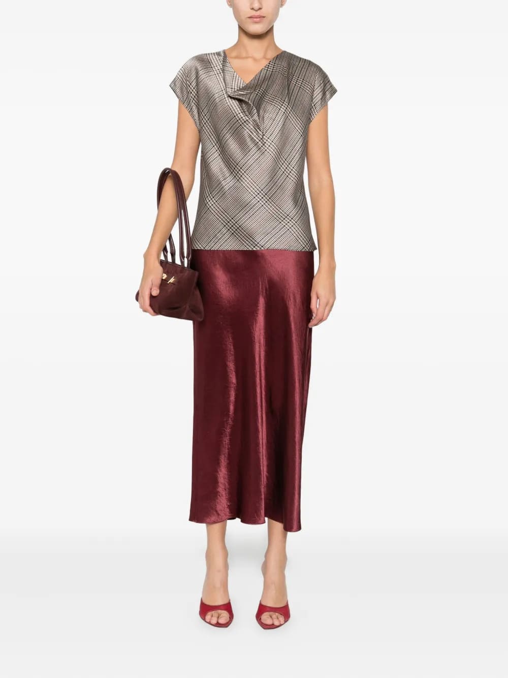 Blusa a quadri