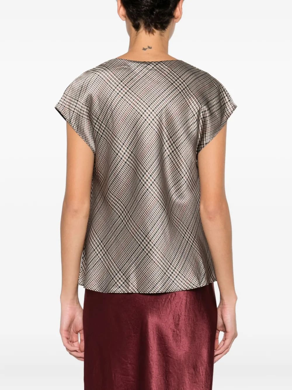 Blusa a quadri