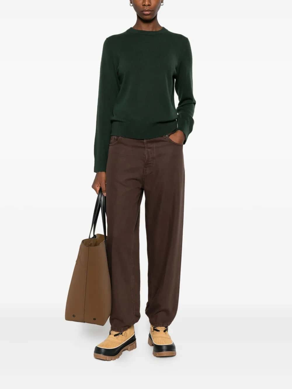 Maglione girocollo in cashmere