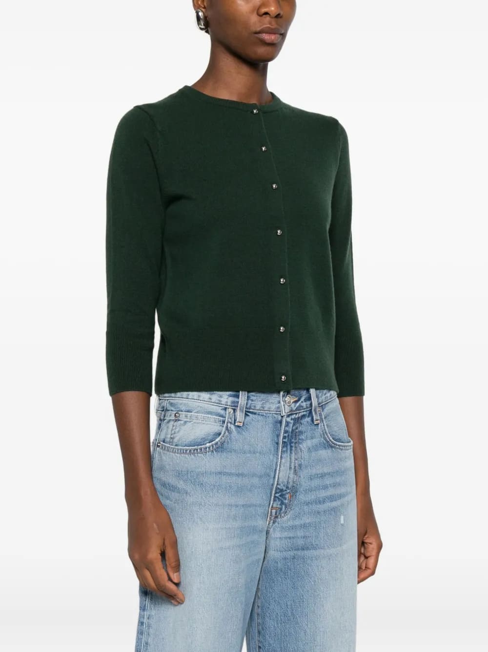 METAL BUTTON CARDIGAN