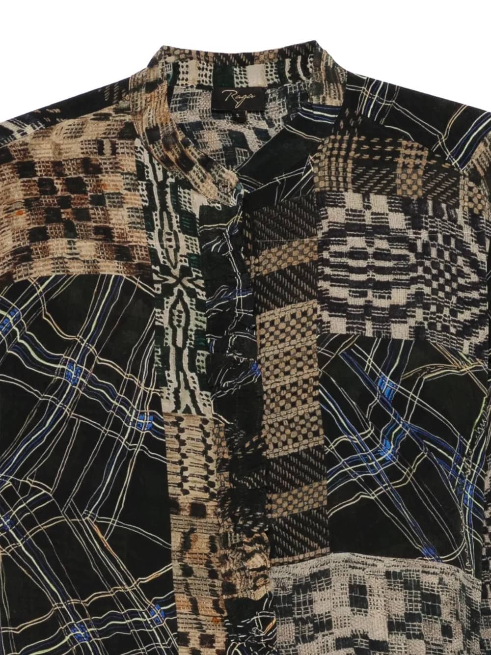 Camicia con design patchwork