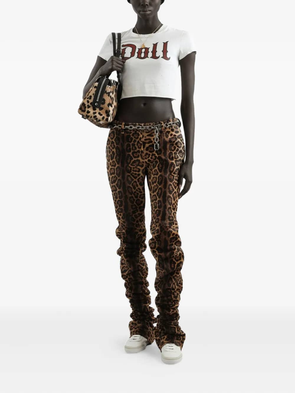 T SHIRT CROPPED SCRITTA DOLL