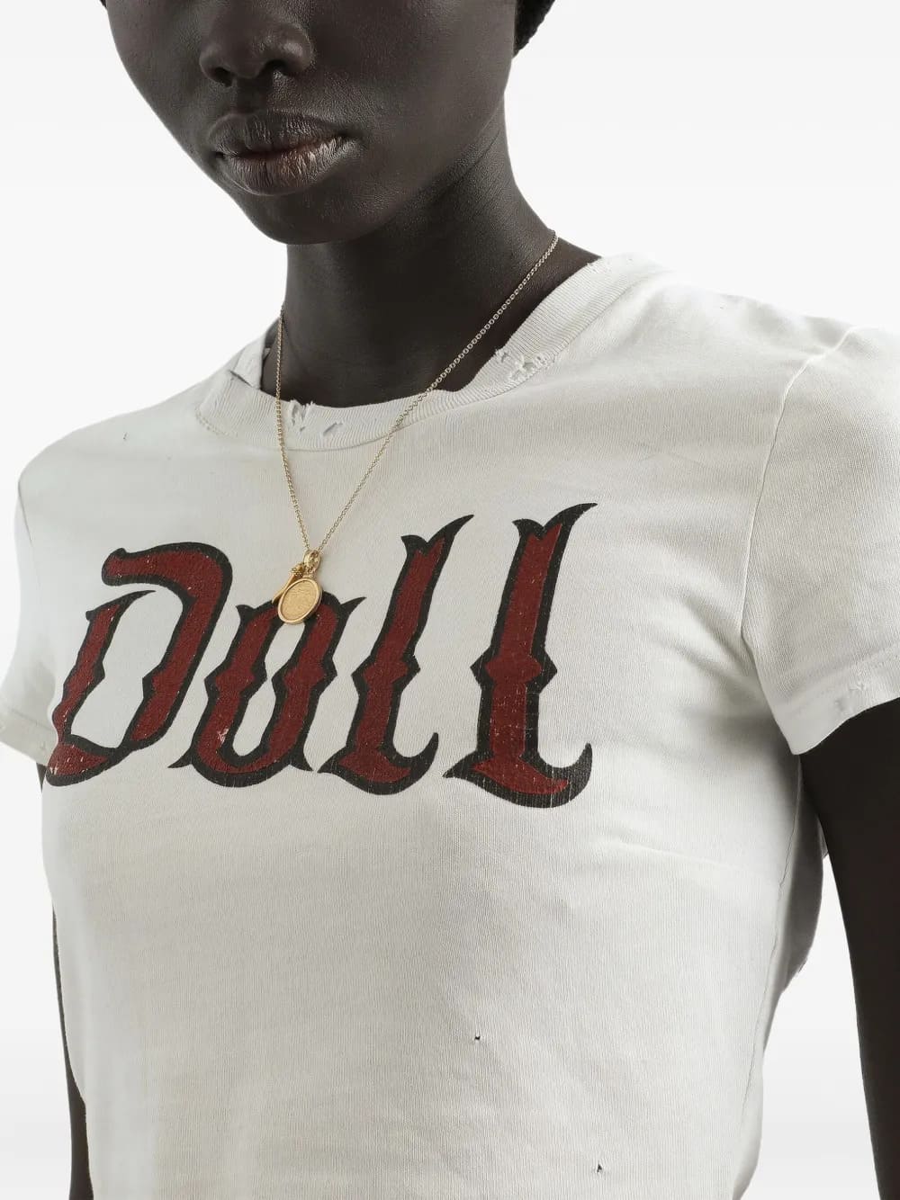 T SHIRT CROPPED SCRITTA DOLL