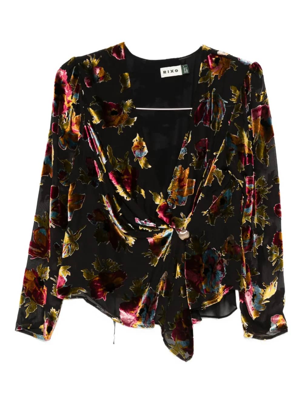 Top in velluto di seta Everlyn