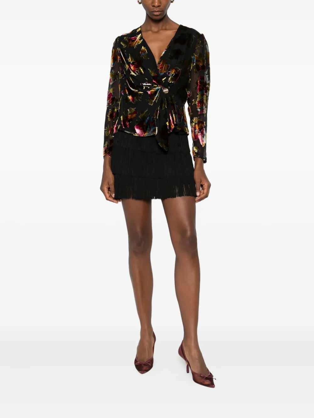 Top in velluto di seta Everlyn