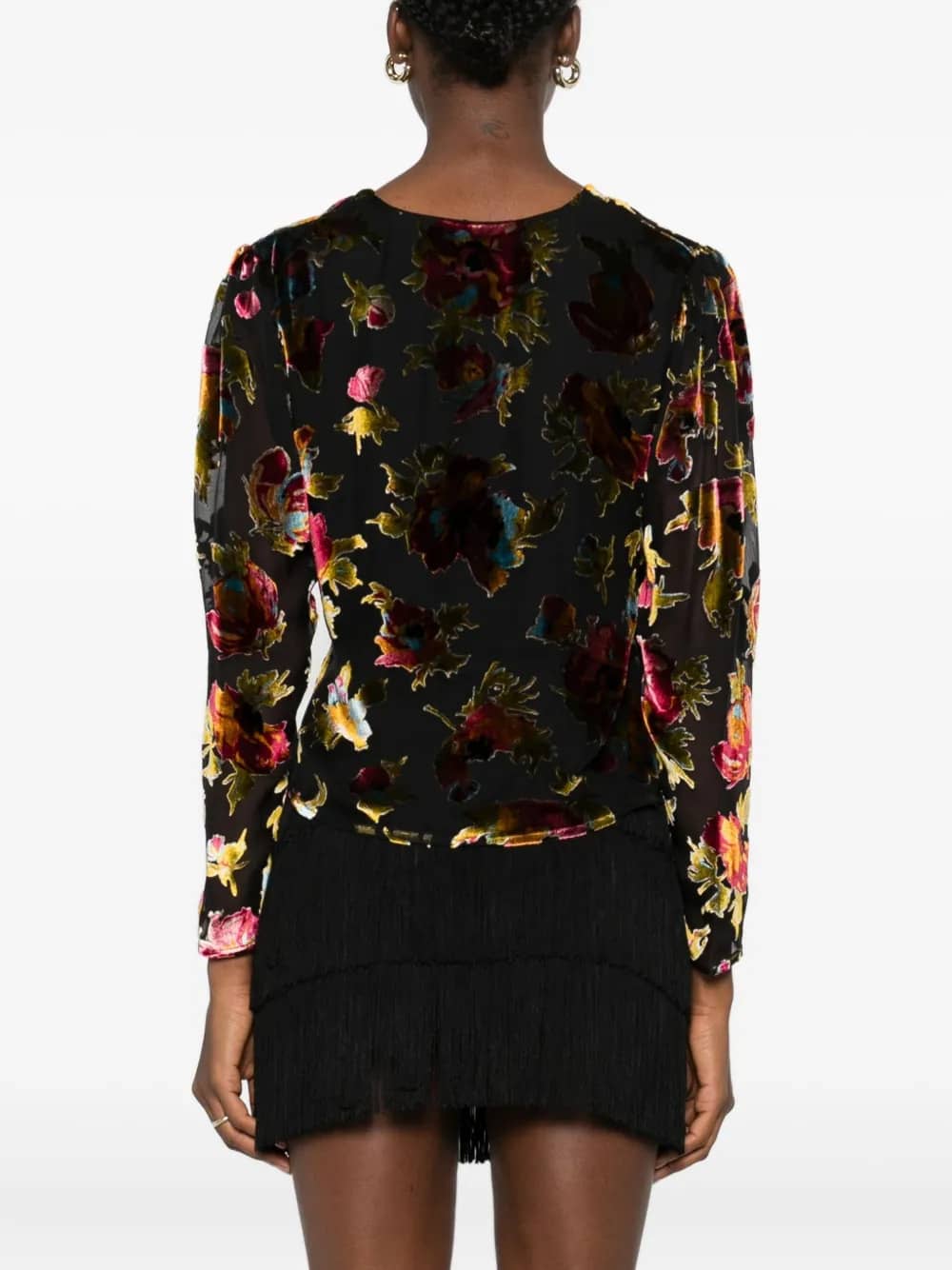 Top in velluto di seta Everlyn