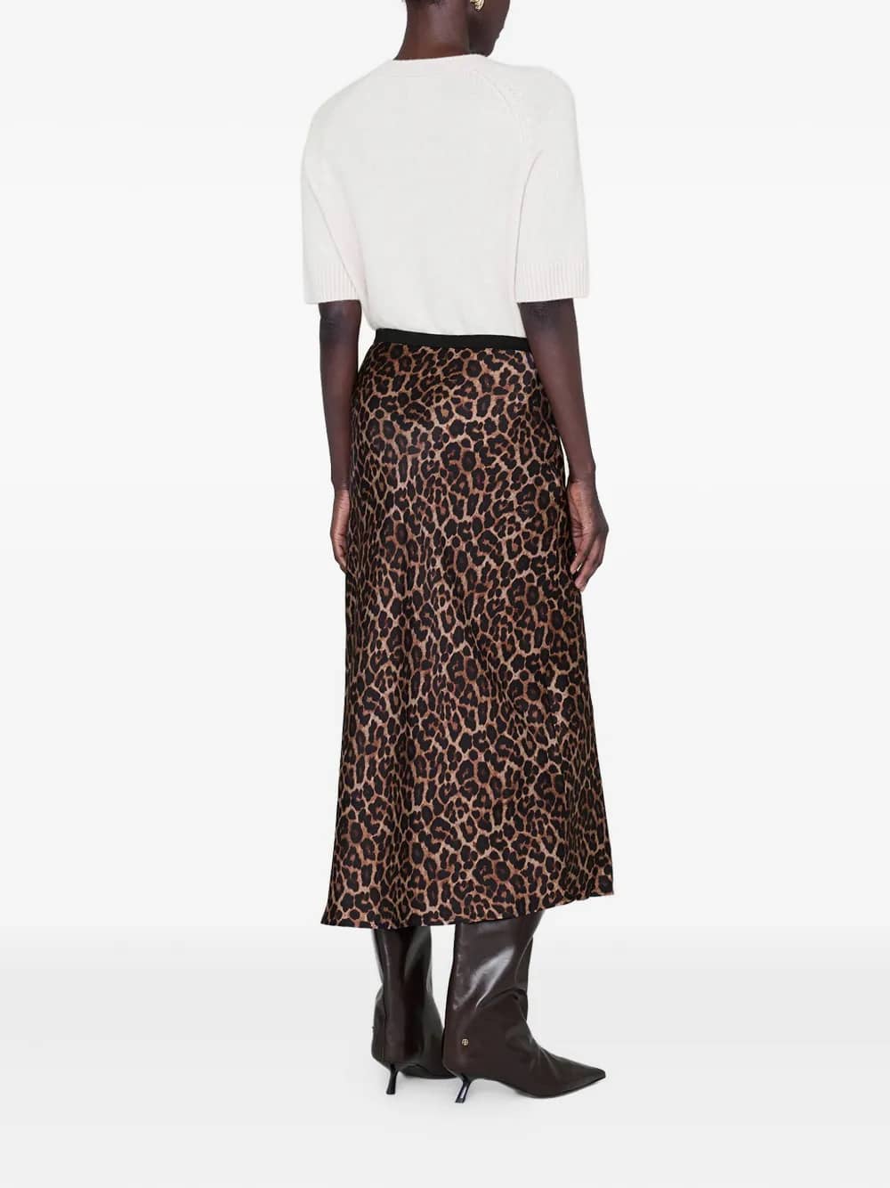 PRINTED BAR SILK SKIRT