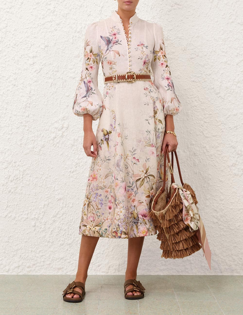 REBELLION BUTTON MIDI DRESS