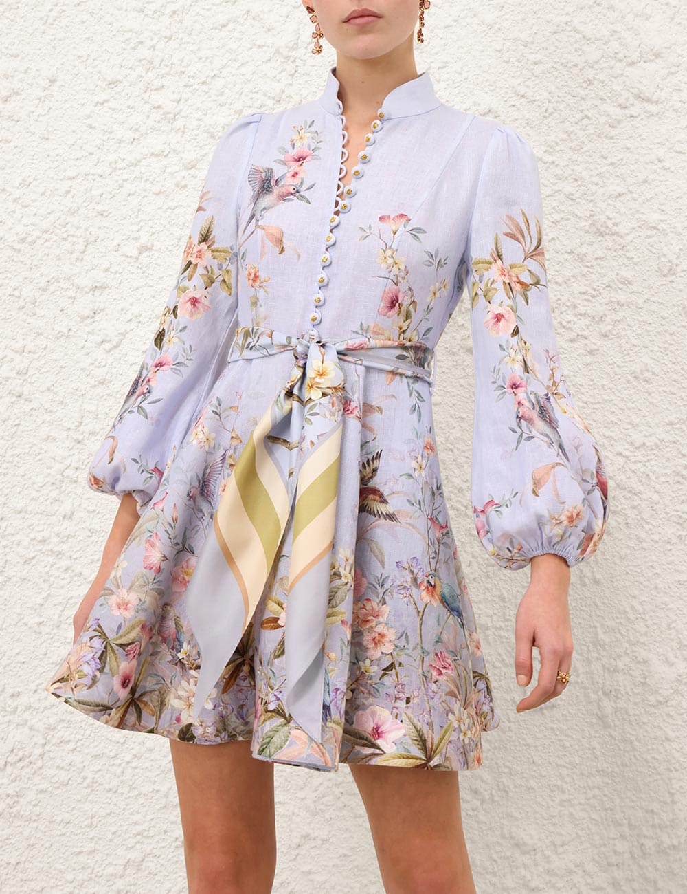 REBELLION BUTTON MINI DRESS