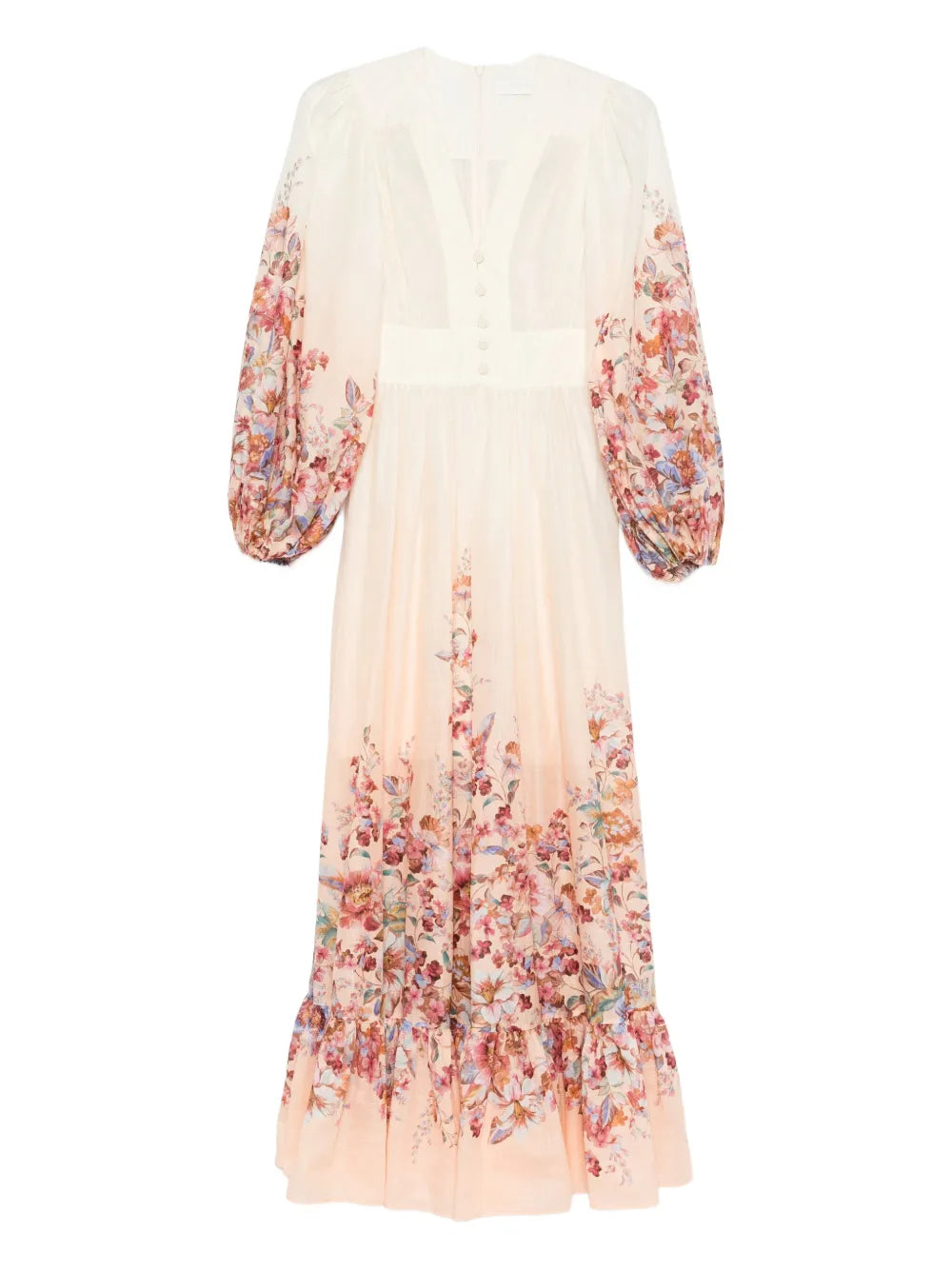 Zimmermann Awaken Plunge Maxi Dress – Ivory Floral