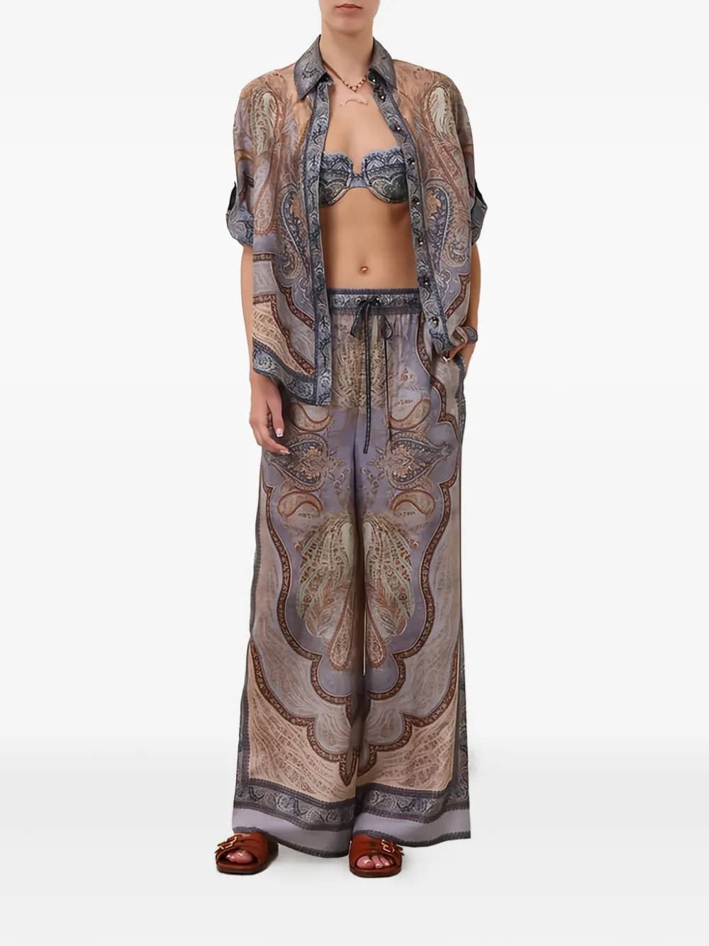 PANTALONI WANDERLUST RELAXED Tapestry Blue Multi