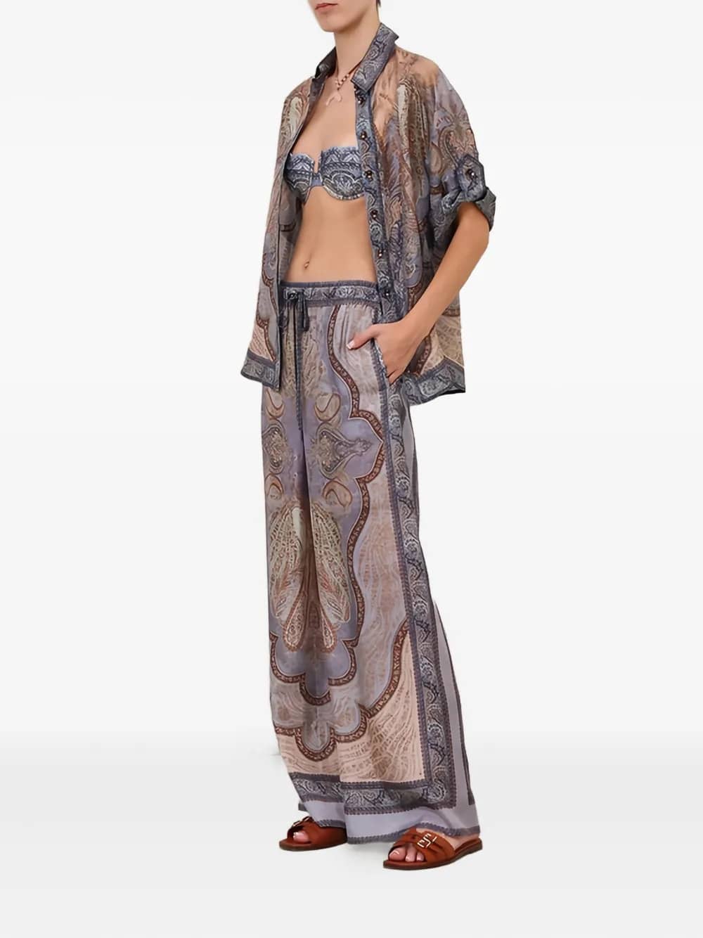 PANTALONI WANDERLUST RELAXED Tapestry Blue Multi