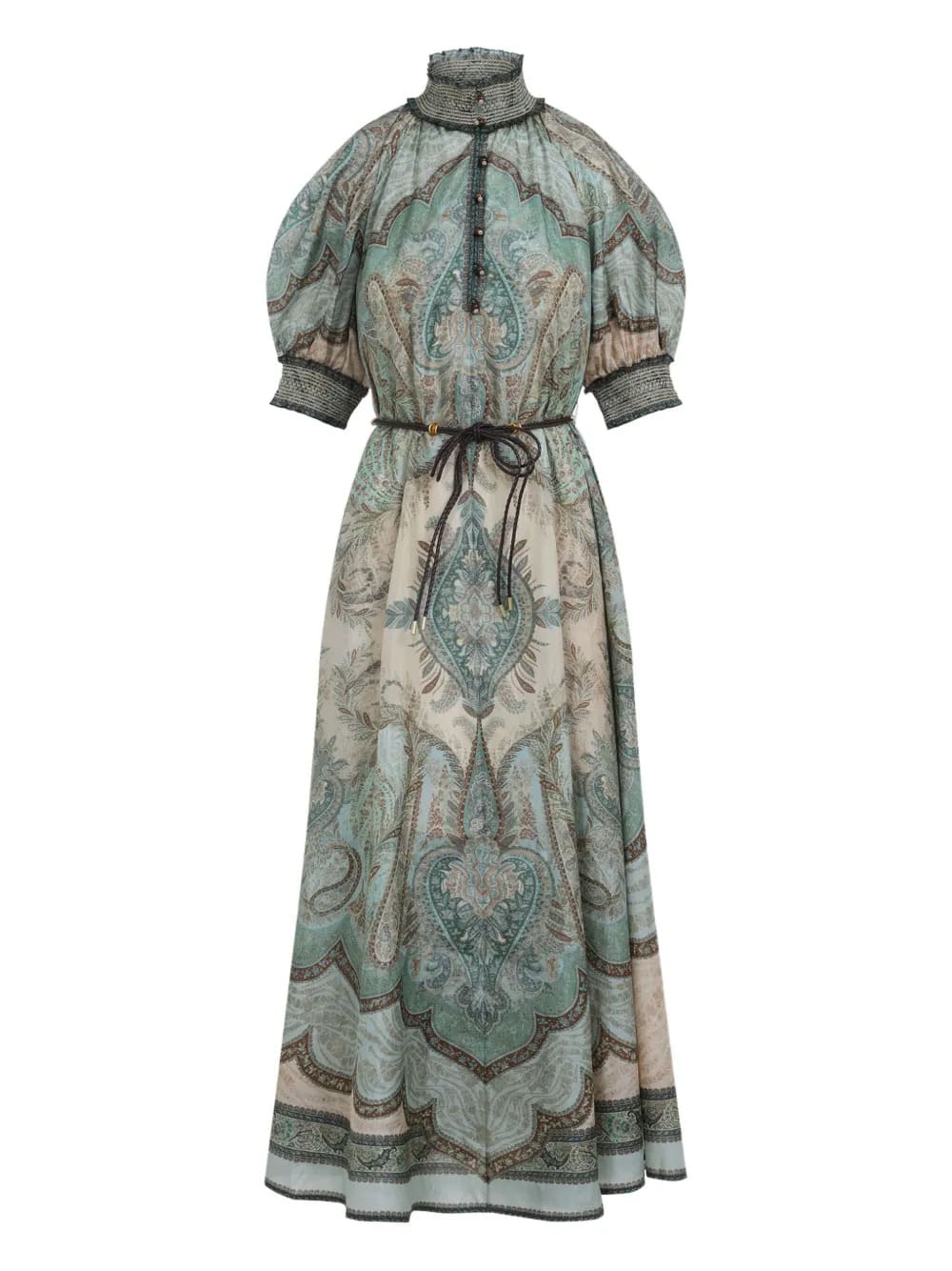 Zimmermann Wanderlust Billow Dress – Tapestry Teal Multi