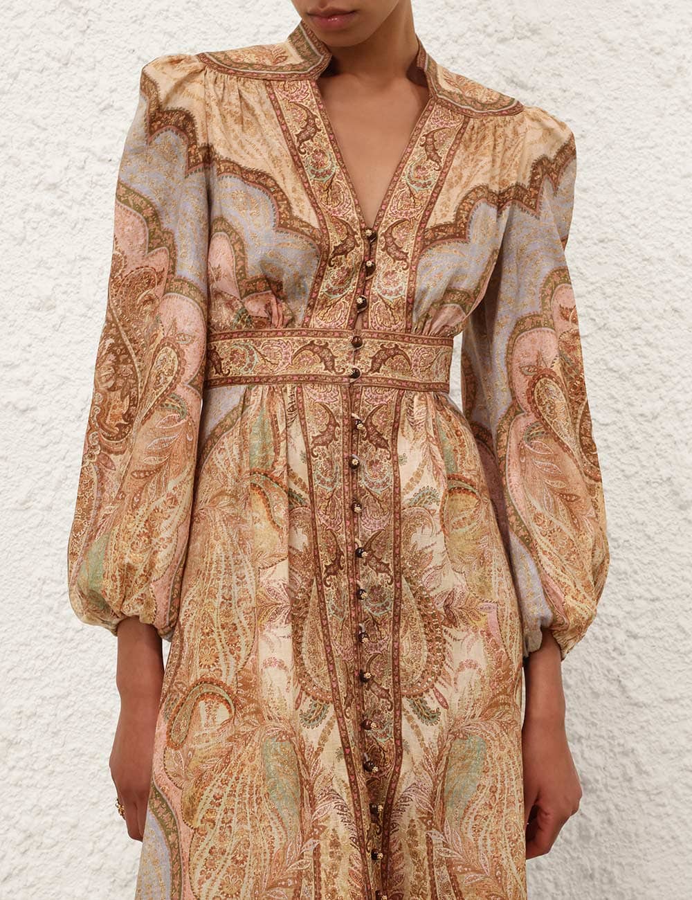 Abito midi scollato Wanderlust