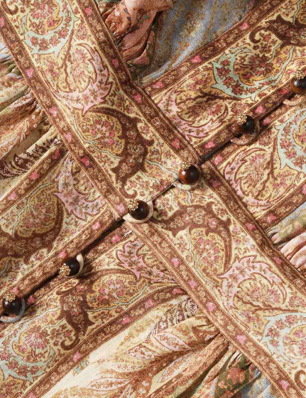 Abito midi scollato Wanderlust