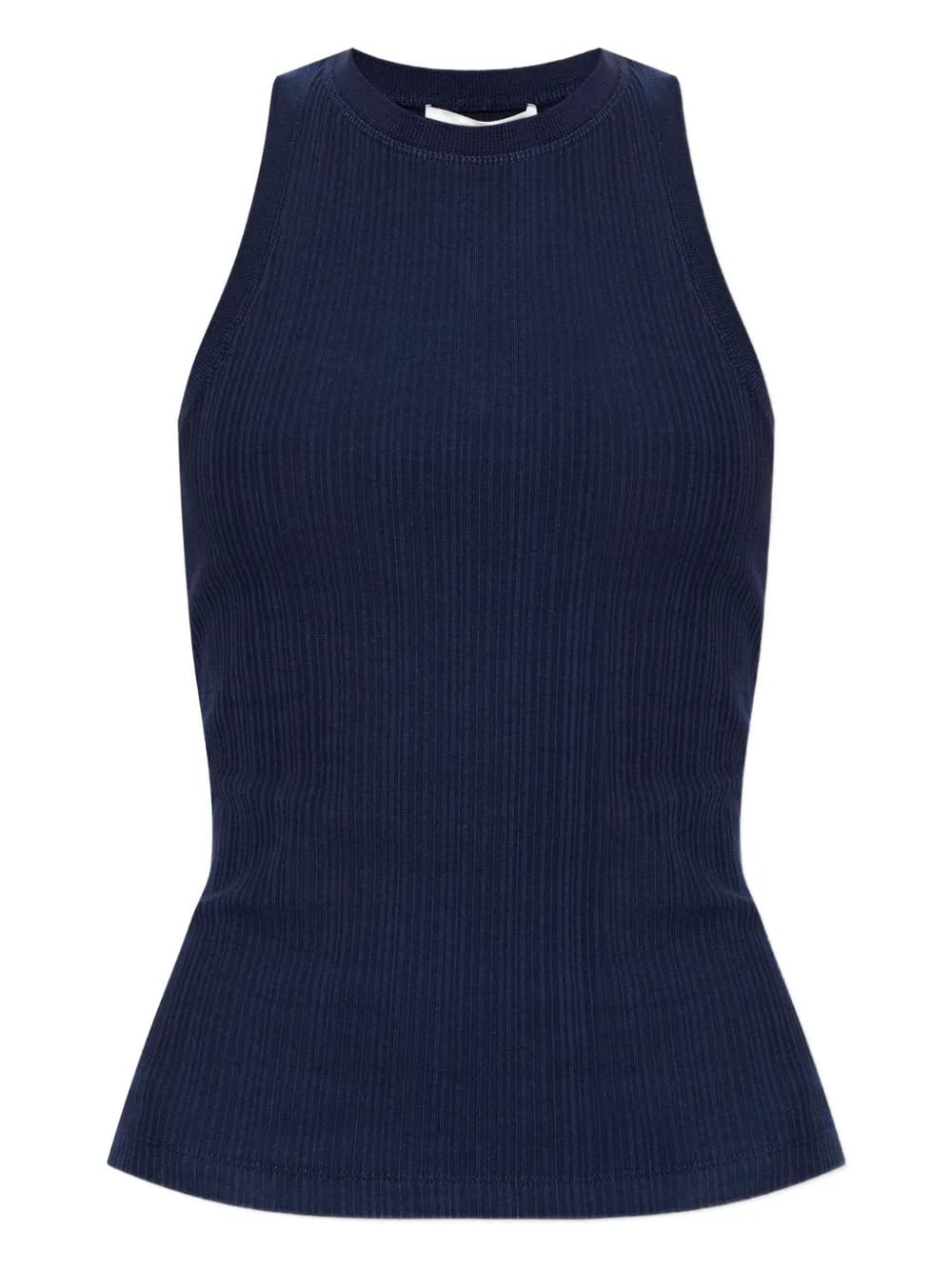 Canotta a costine blu navy