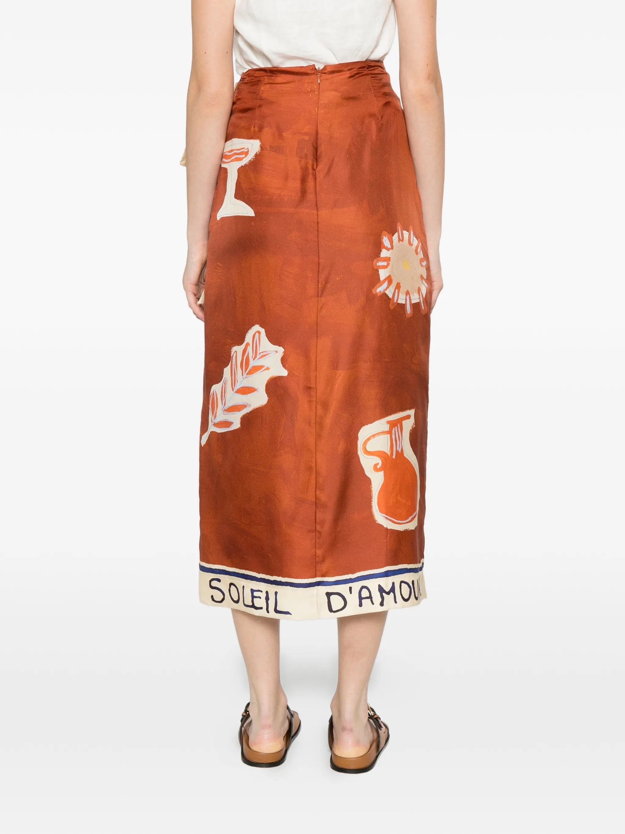 Gonna Sarong Soleil D`Amour ALÉMAIS – Seta Twill