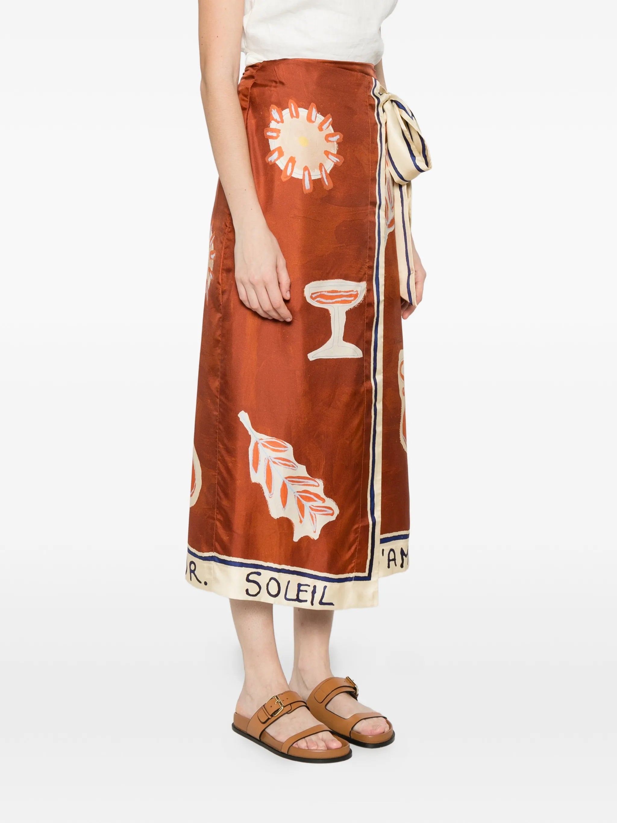 Gonna Sarong Soleil D`Amour ALÉMAIS – Seta Twill