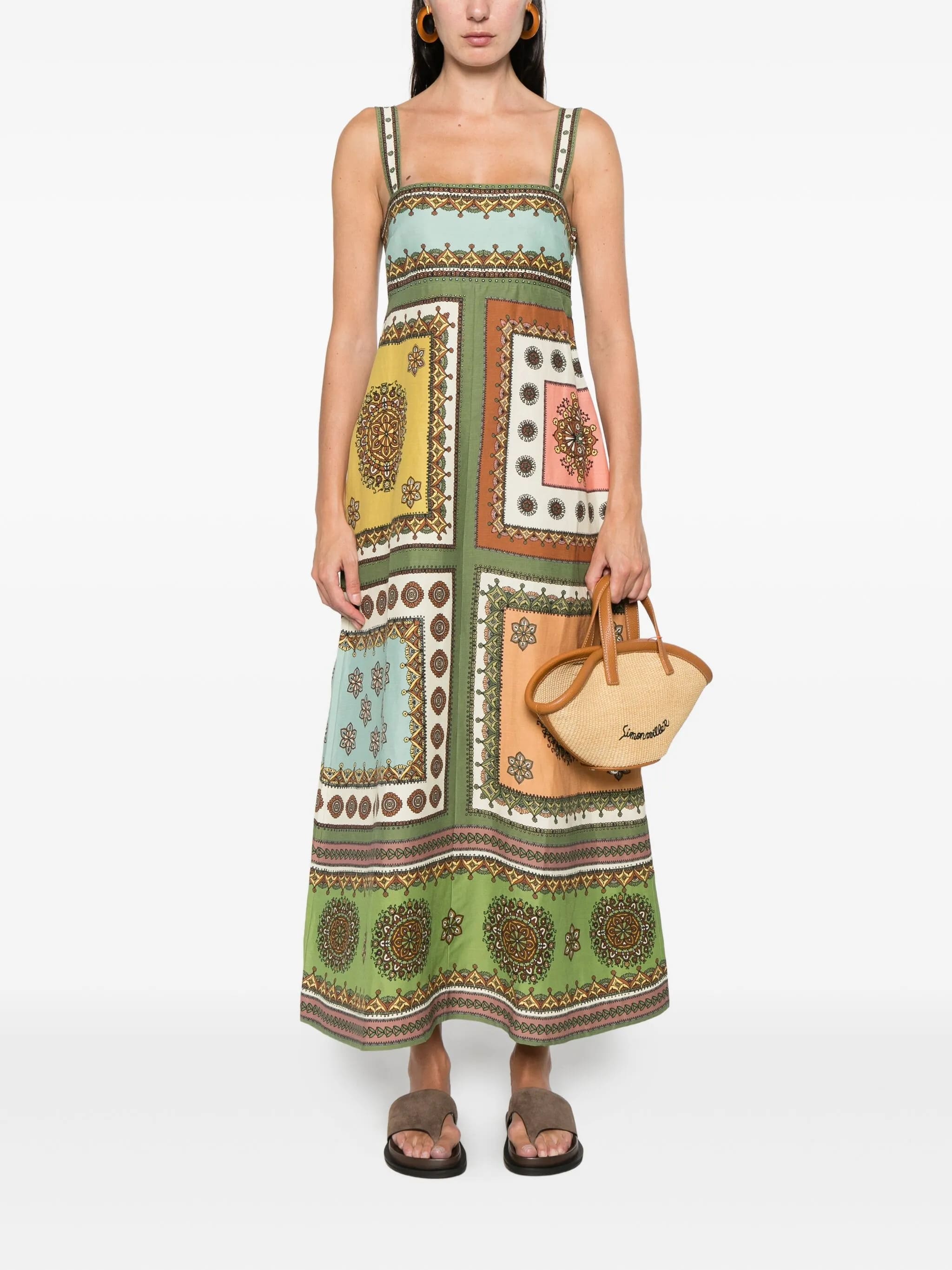Abito Contina Day Dress ALÉMAIS – Misto Lino e Viscosa