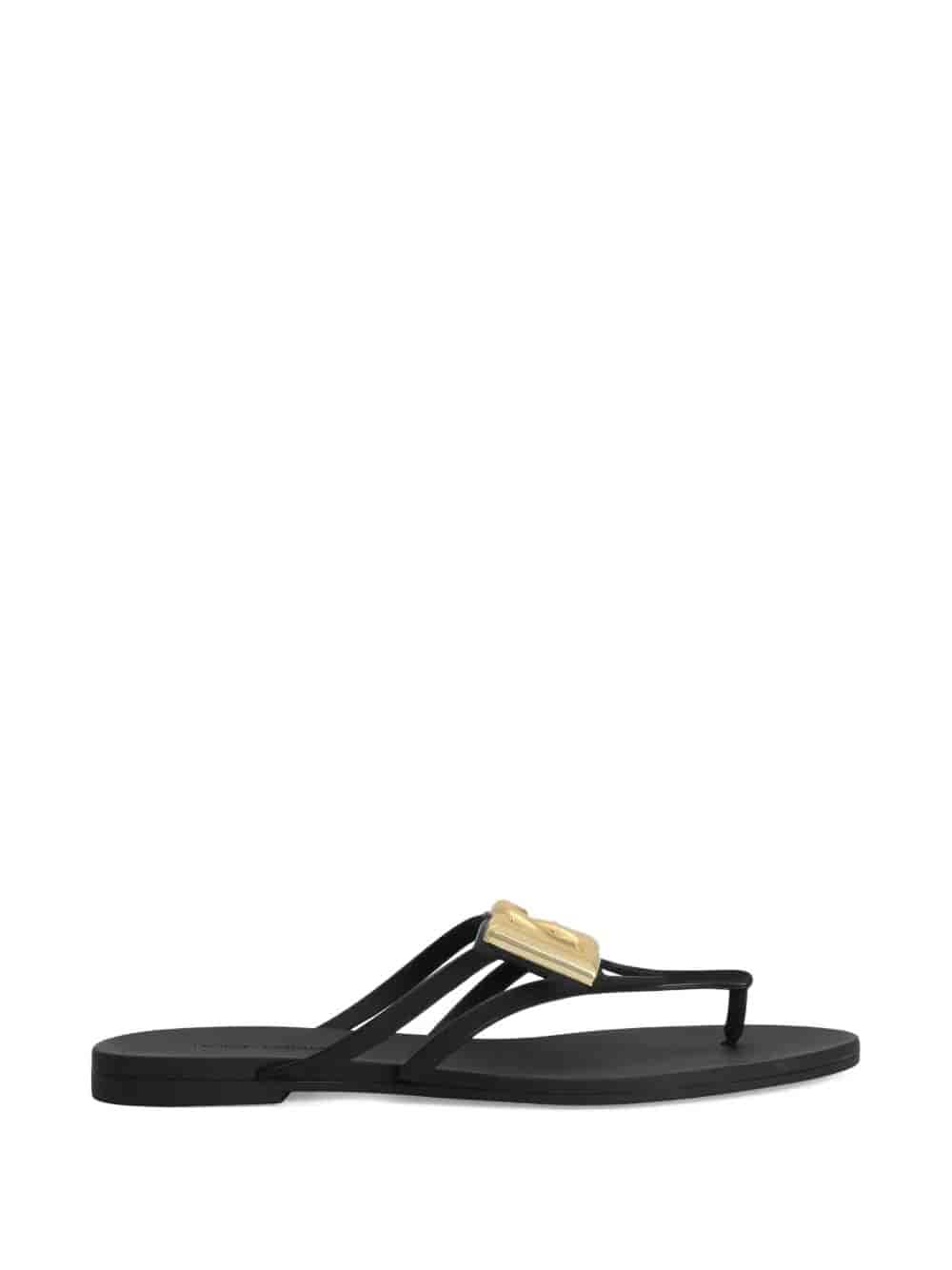 Slide beachwear in gomma con logo