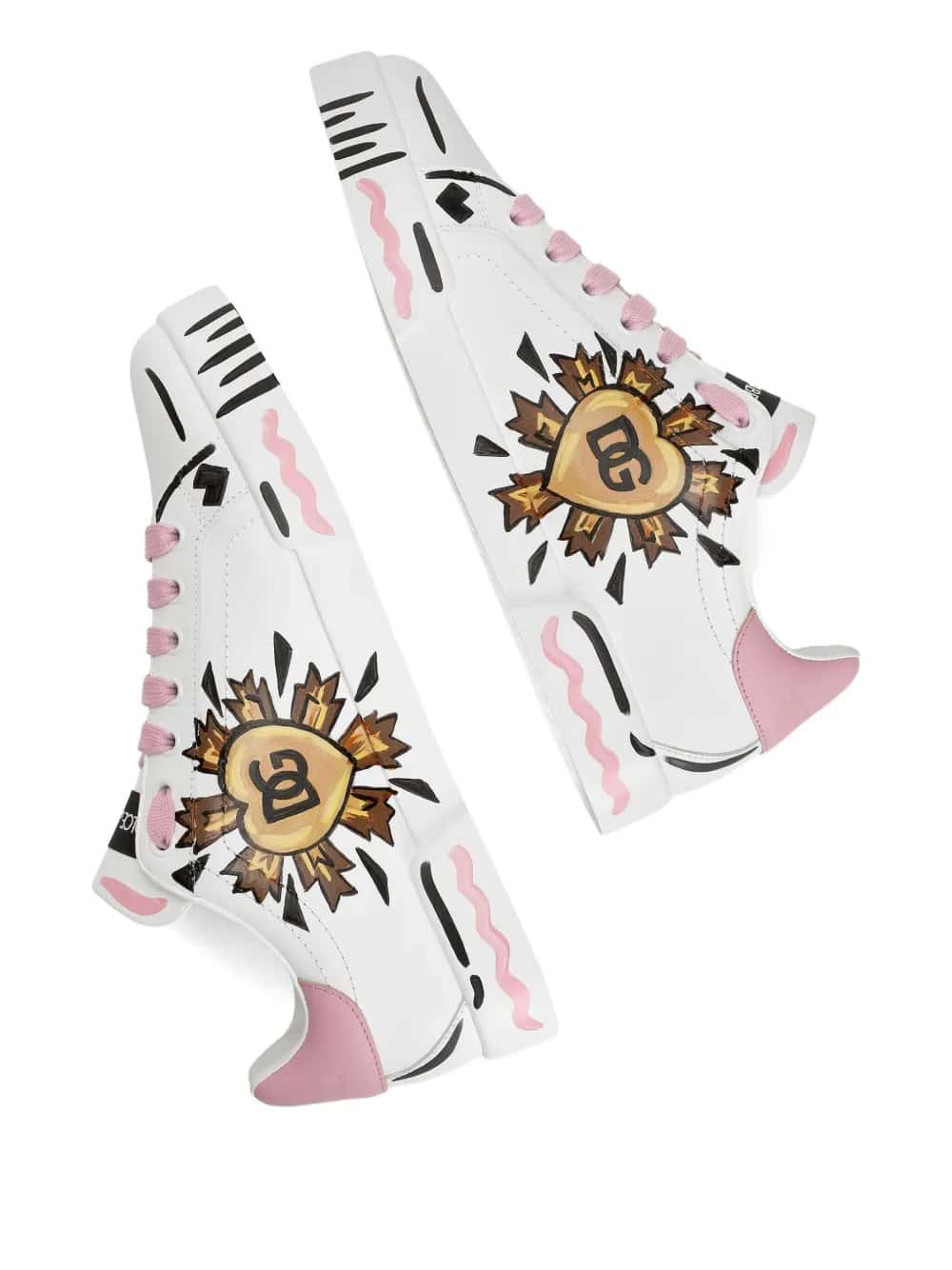 Sneaker Portofino Light Strobel in Pelle di Vitello Nappata - Multicolore