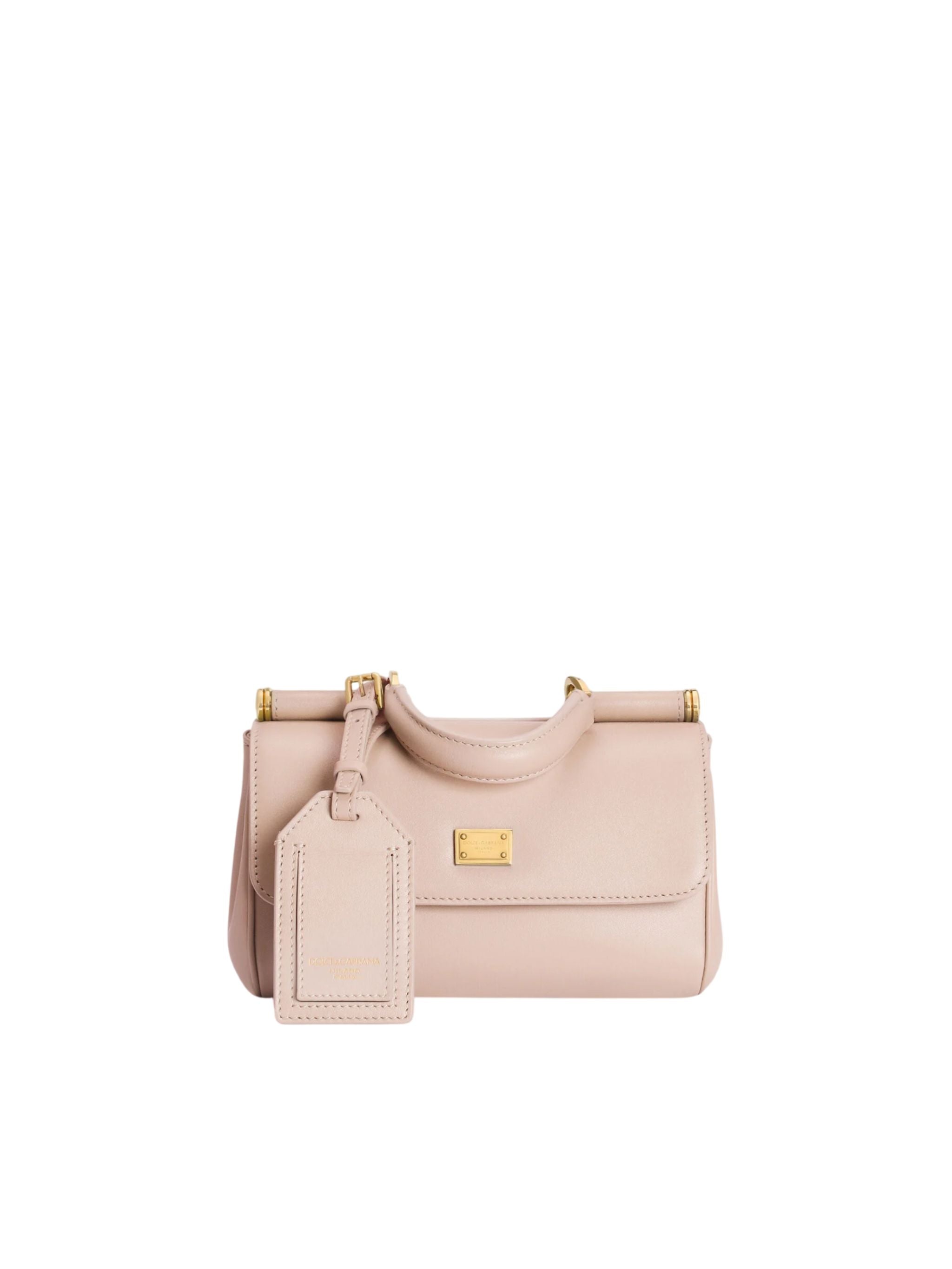 Borsa a mano My Sicily mini in pelle di vitello