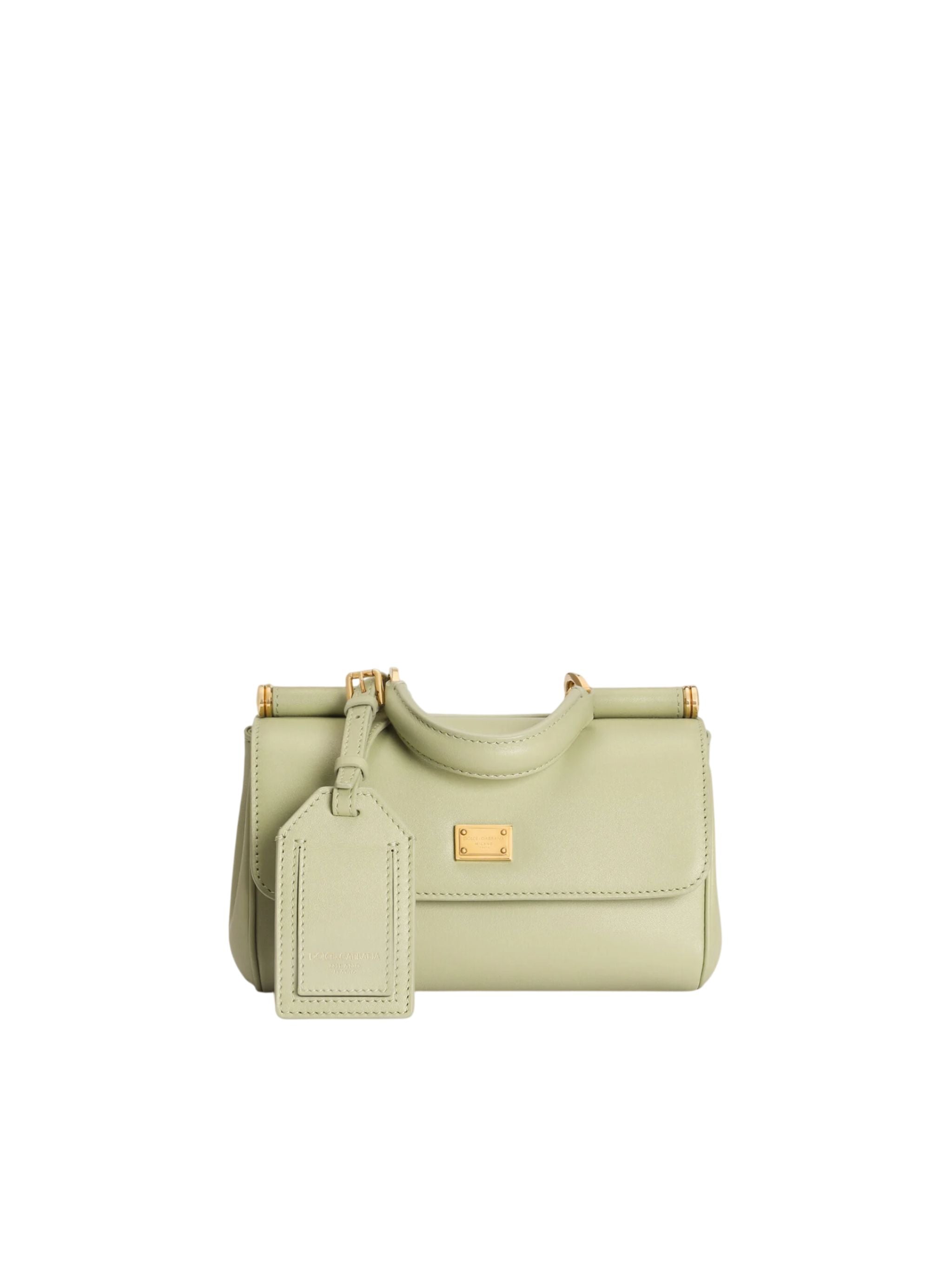Borsa a mano My Sicily mini in pelle di vitello plongé