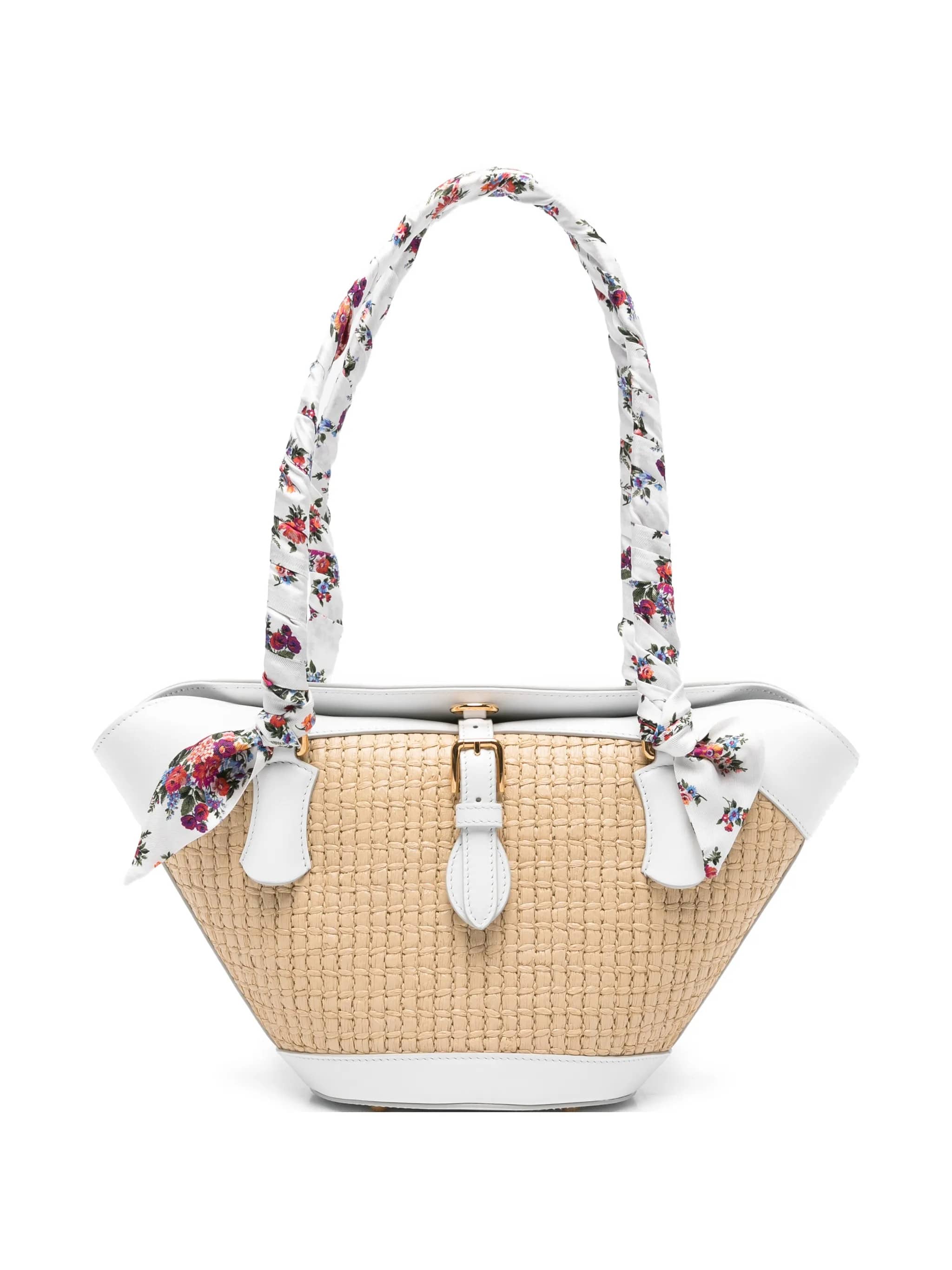 Borsa tote con manico floreale