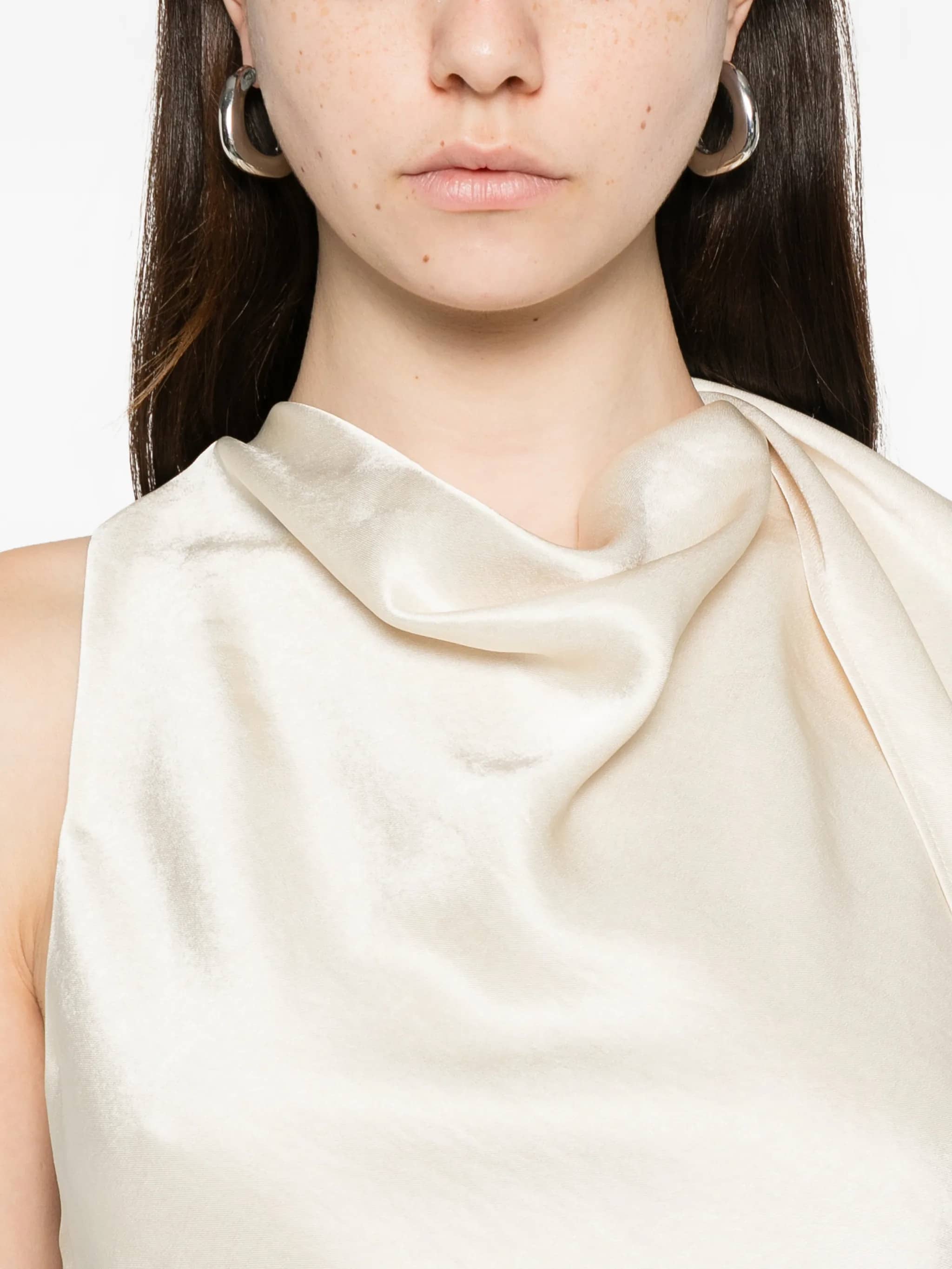Canotta con design drappeggiato