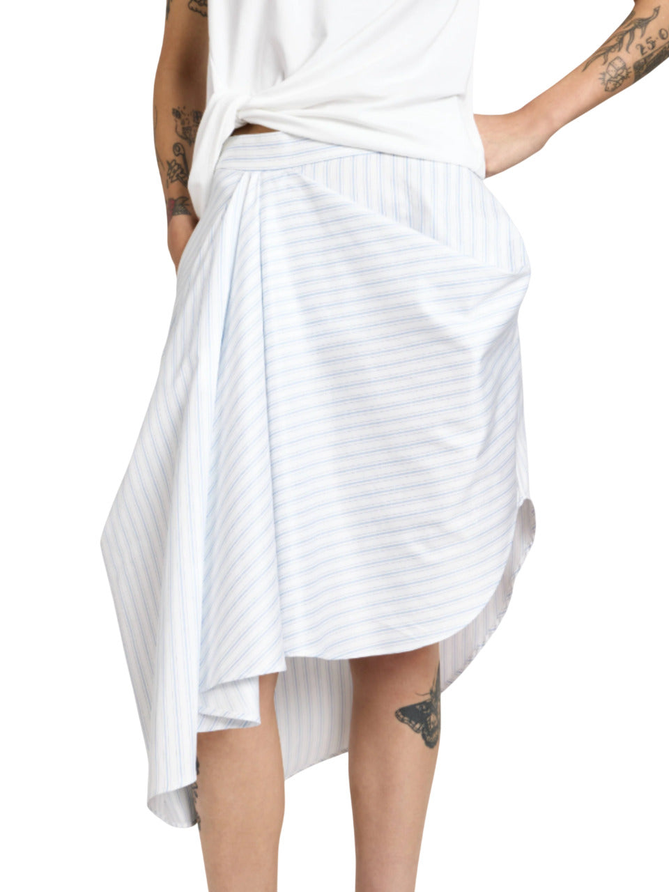 ASYMMETRIC DRAPED SKIRT