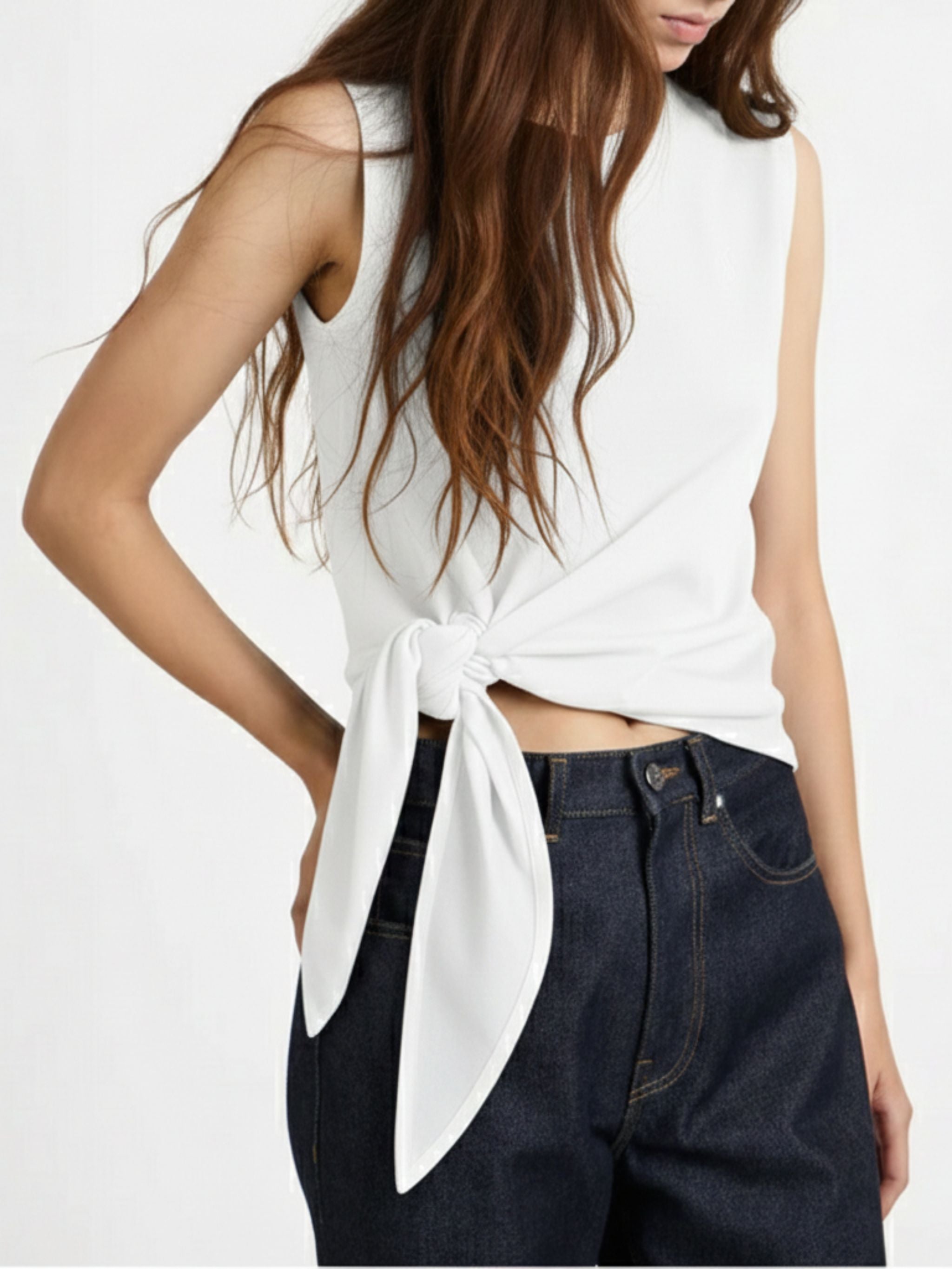 HEM KNOT TANK TOP