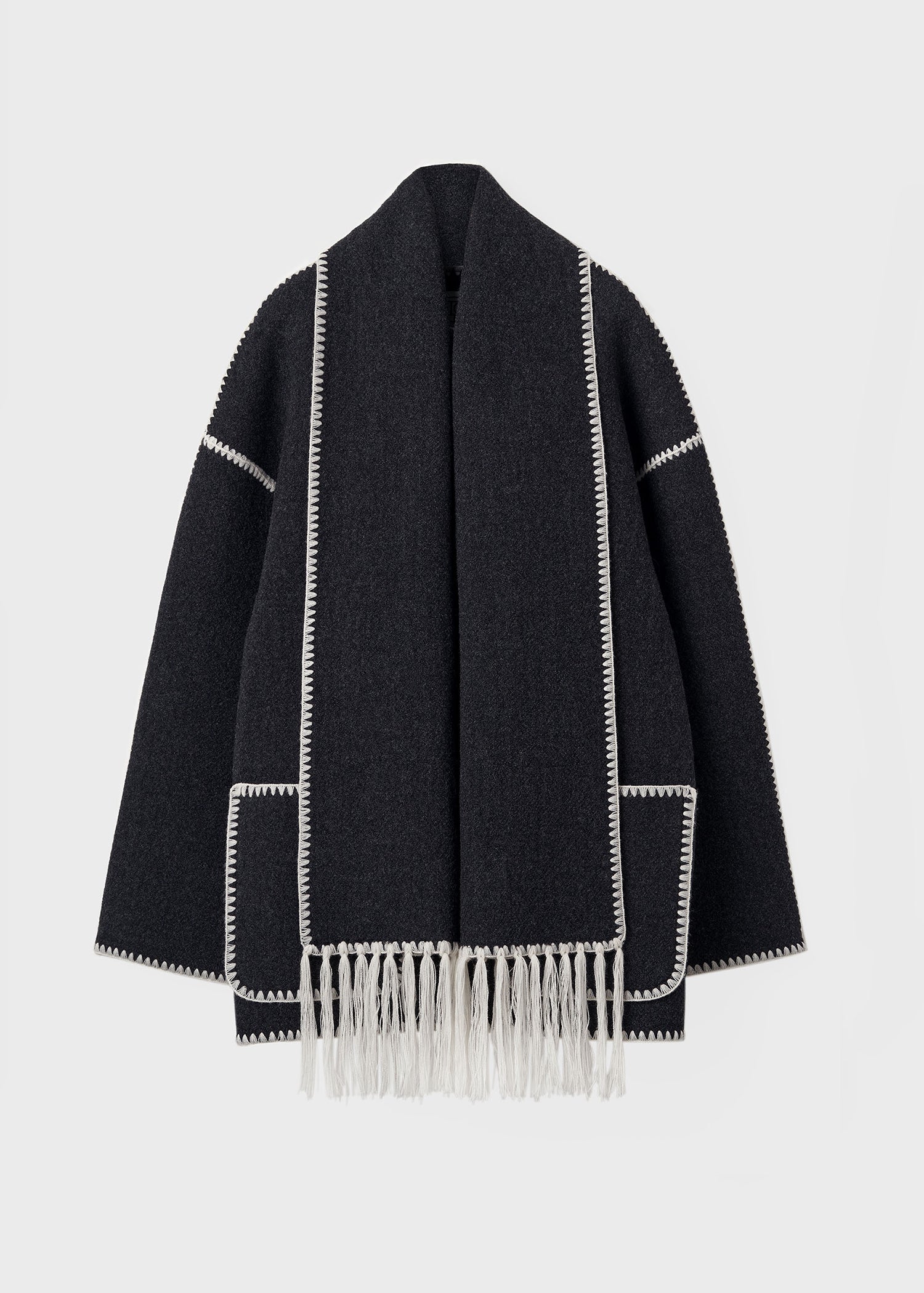 EMB SCARF JACKET