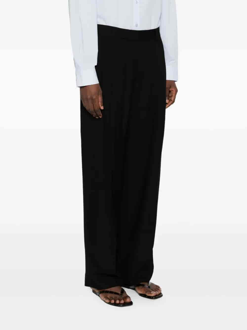 DOUBLE PLEAT FLUID TROUSERS