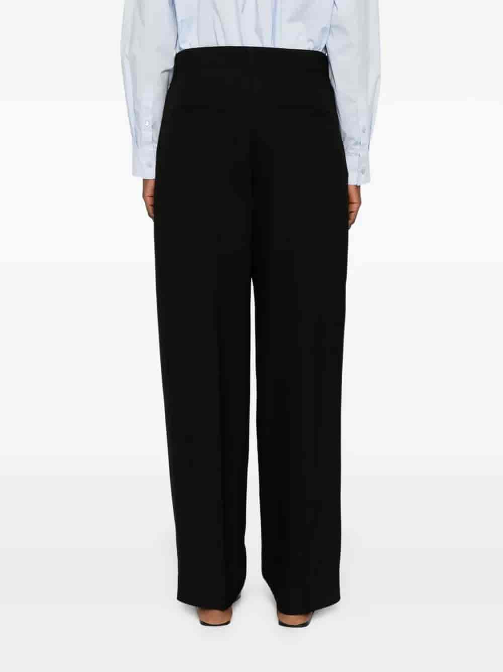 DOUBLE PLEAT FLUID TROUSERS