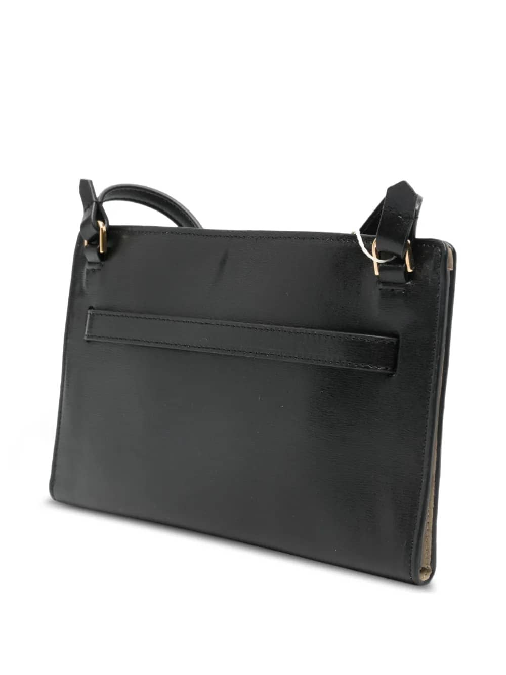 Borsa a tracolla in pelle con cintura nera