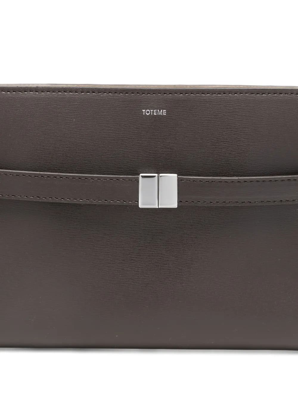 Borsa a tracolla in pelle con cintura marrone