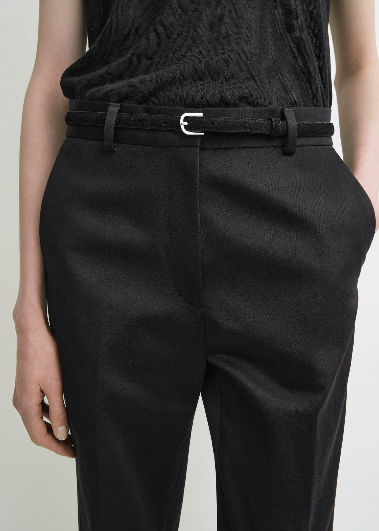 THIN SUEDE BELT