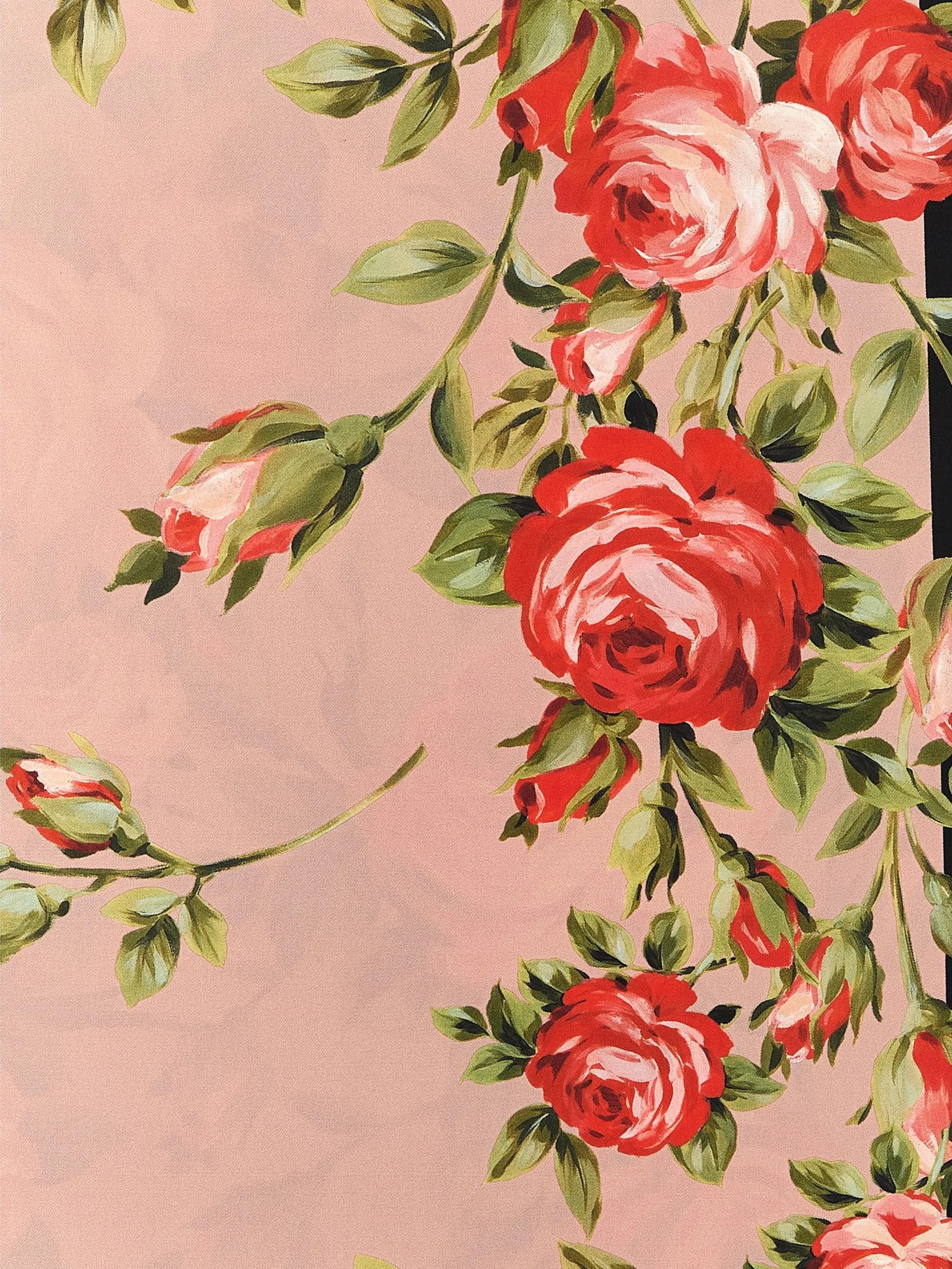 Foulard in twill con stampa grafica