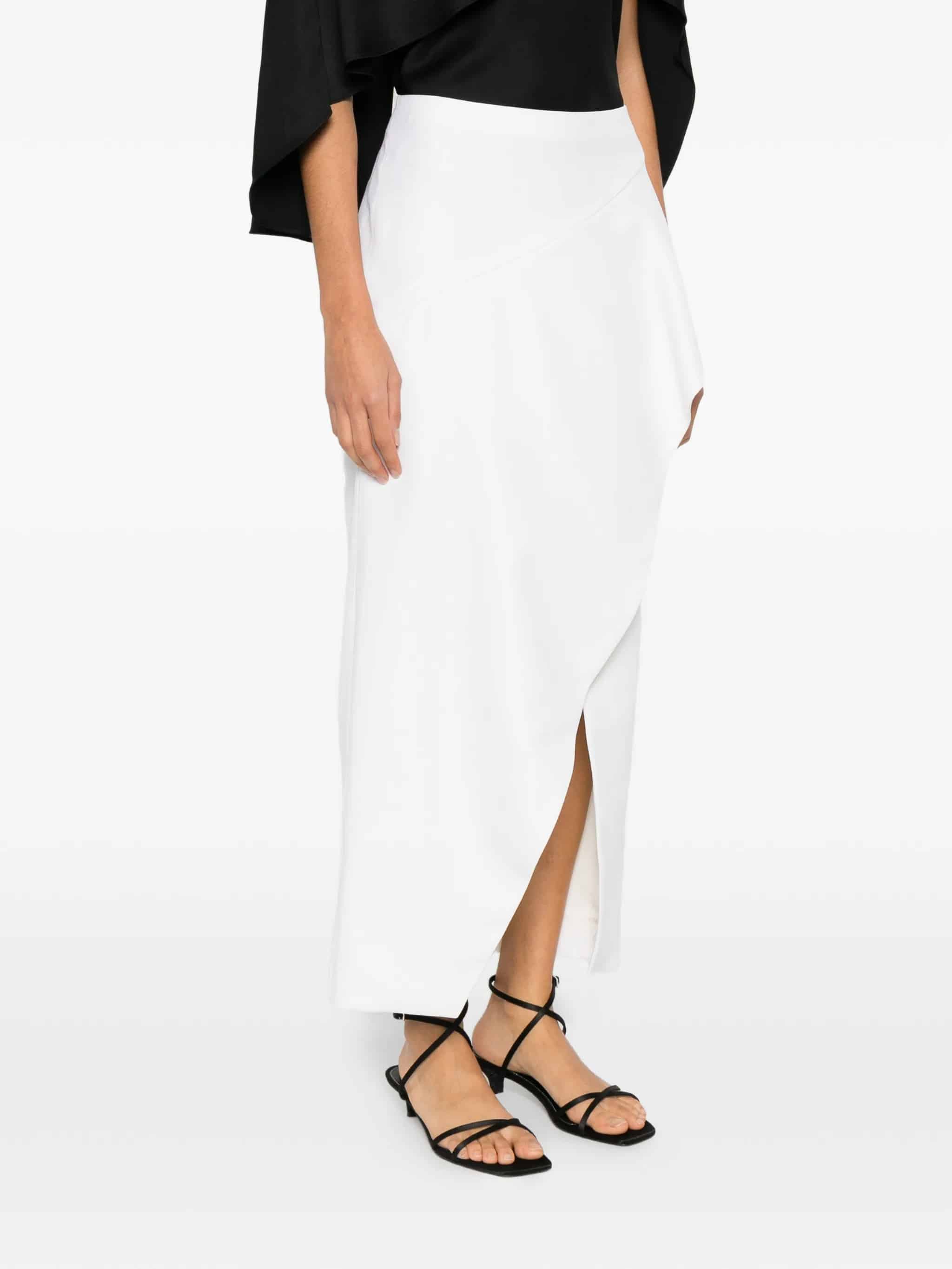 Gonna midi con spacchi arricciati Jaia