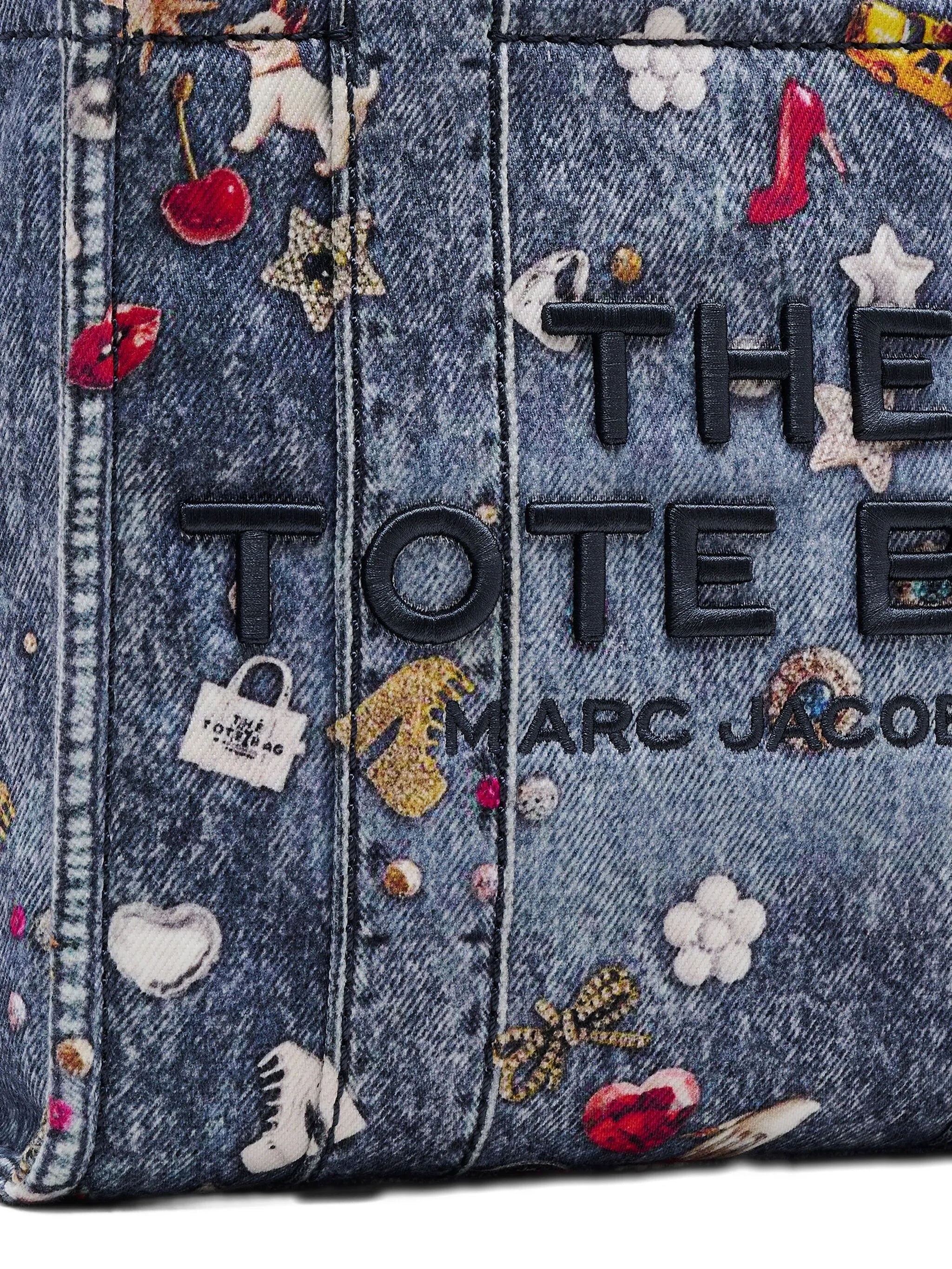 THE SMALL TOTE JEANS RICAMO
